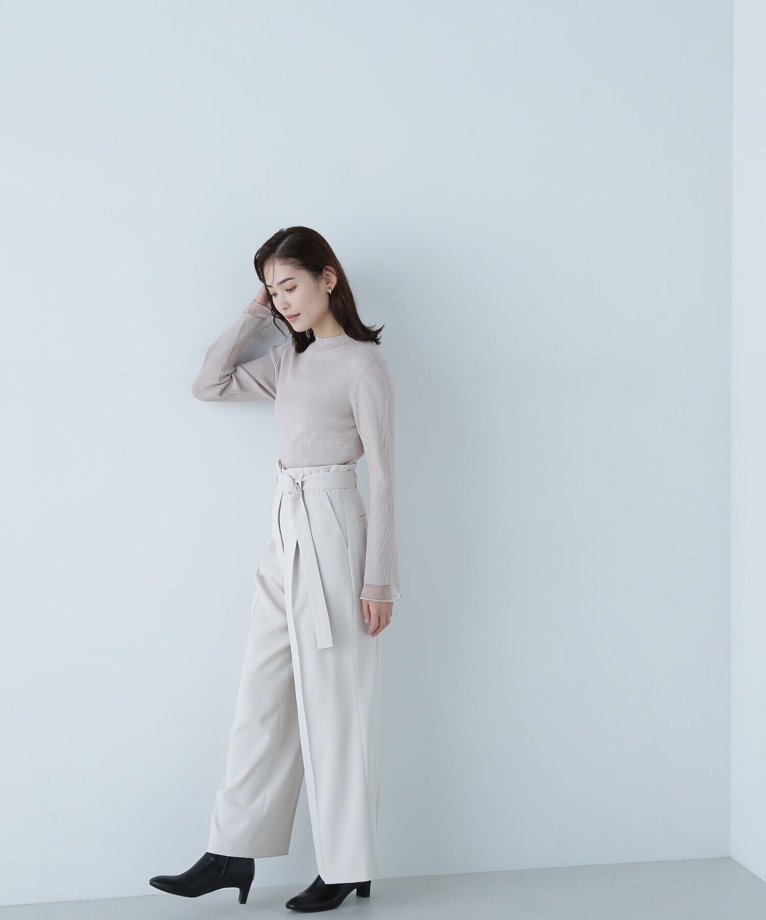  「ハイウエストベルテッドパンツ」|その他|