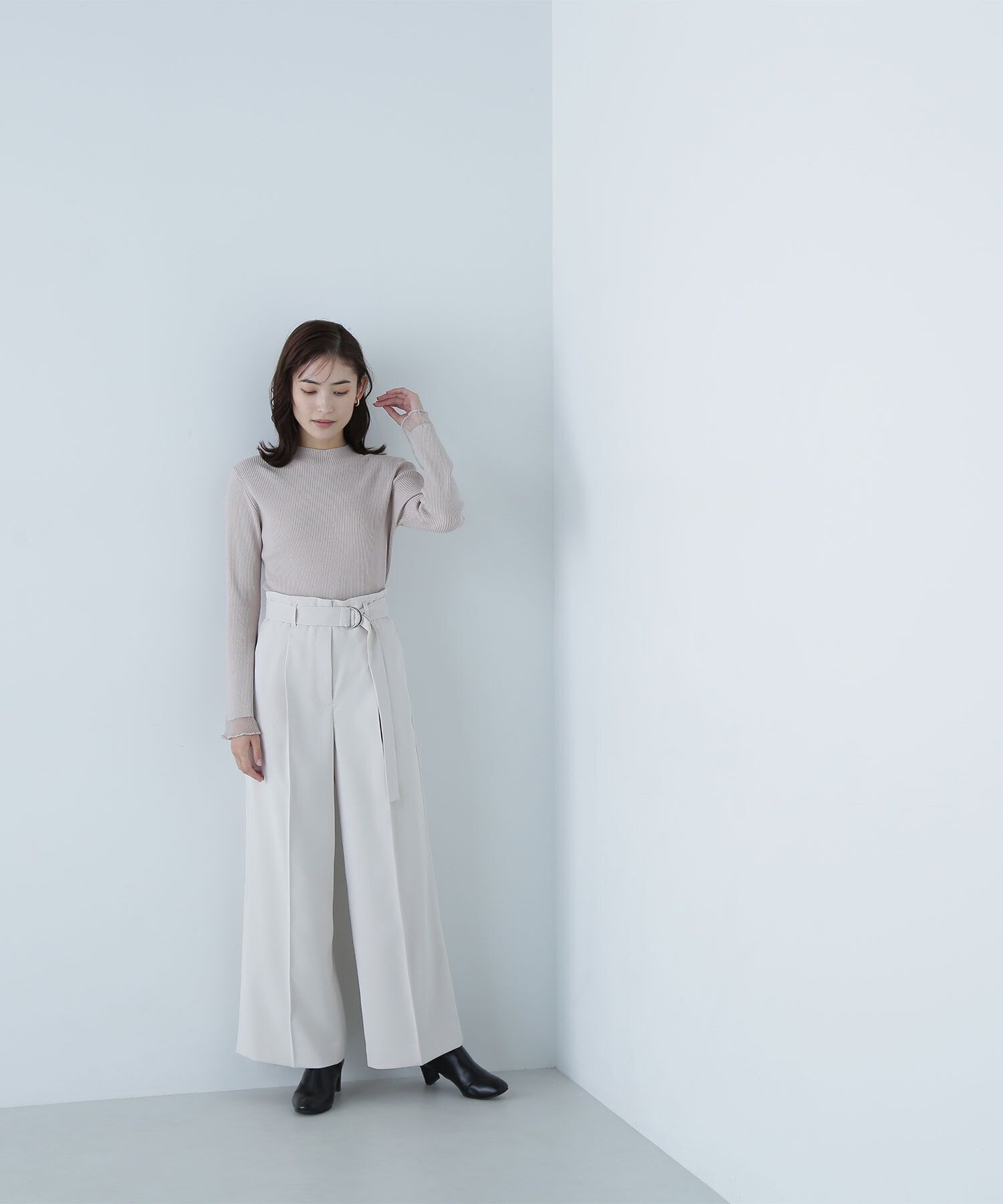  「ハイウエストベルテッドパンツ」|その他|