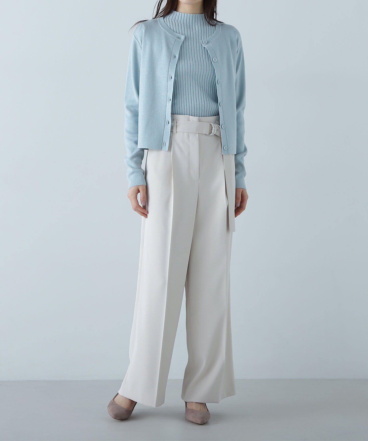  「ハイウエストベルテッドパンツ」|その他|
