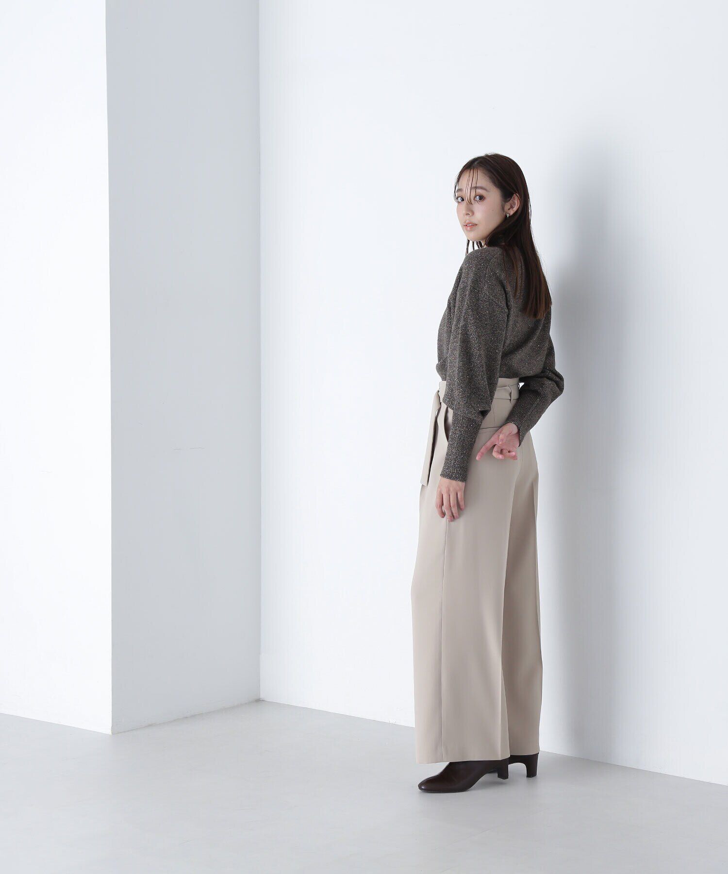  「ハイウエストベルテッドパンツ」|その他|