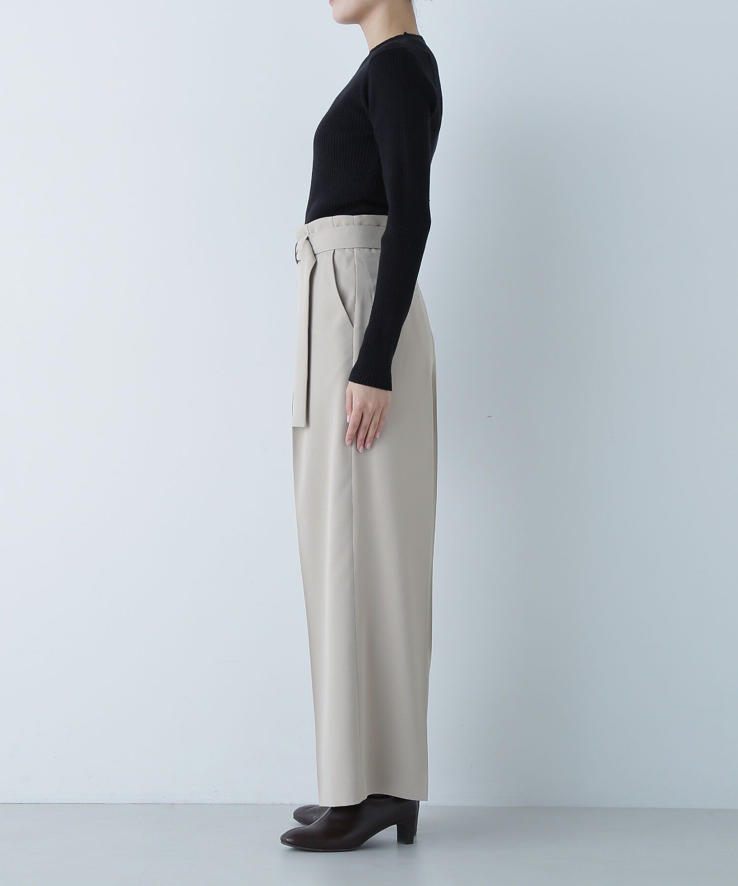  「ハイウエストベルテッドパンツ」|その他|