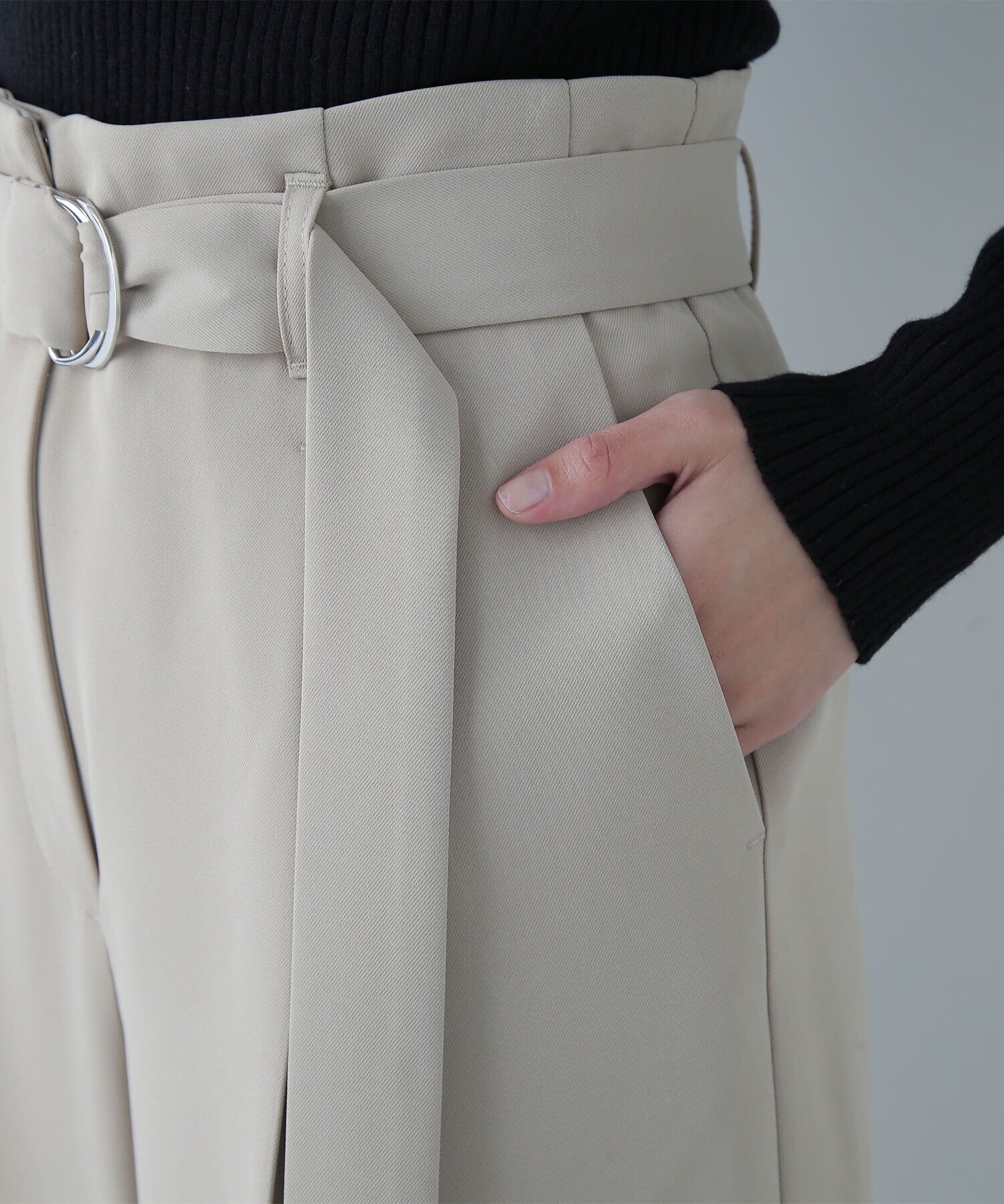  「ハイウエストベルテッドパンツ」|その他|