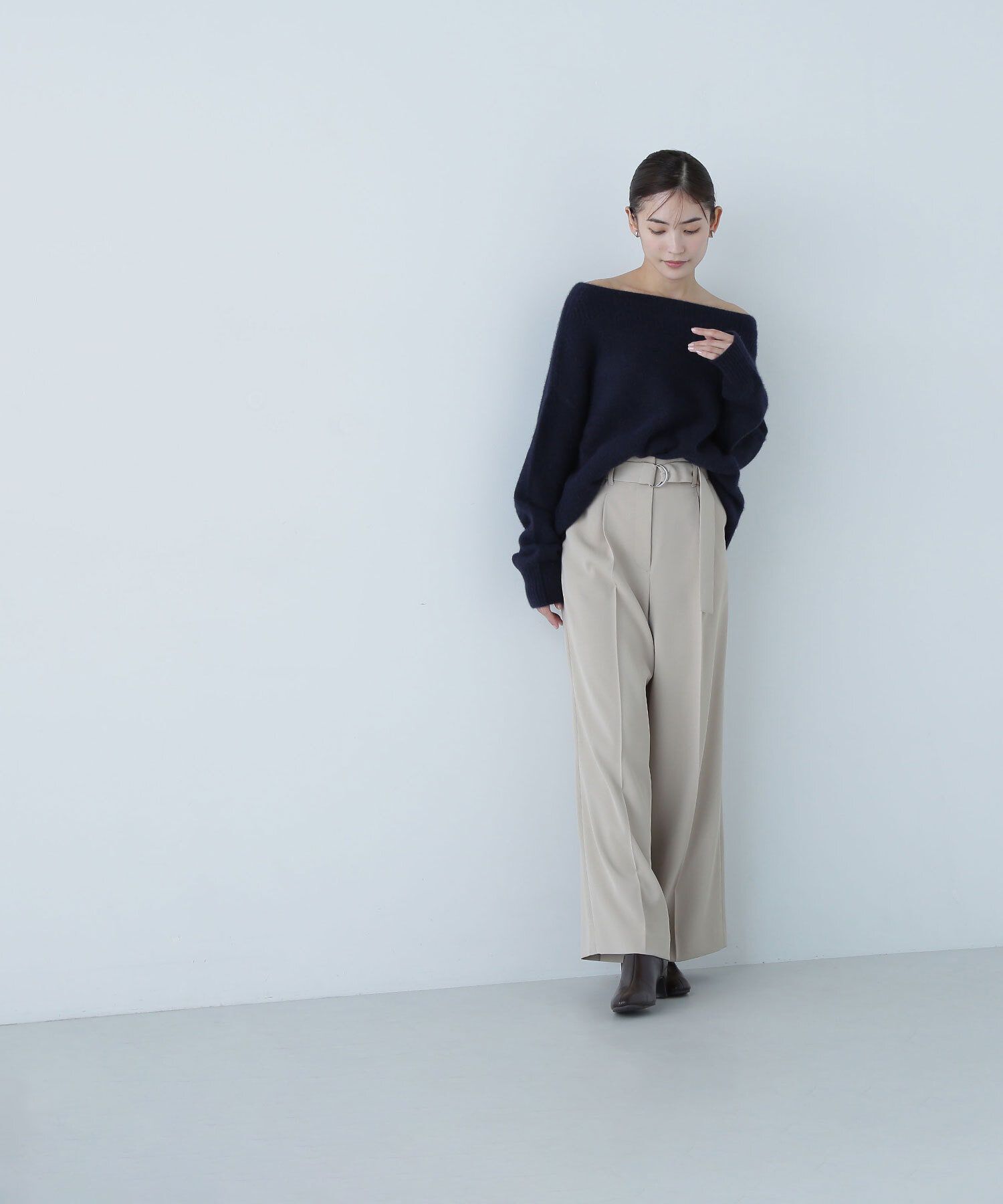  「ハイウエストベルテッドパンツ」|その他|