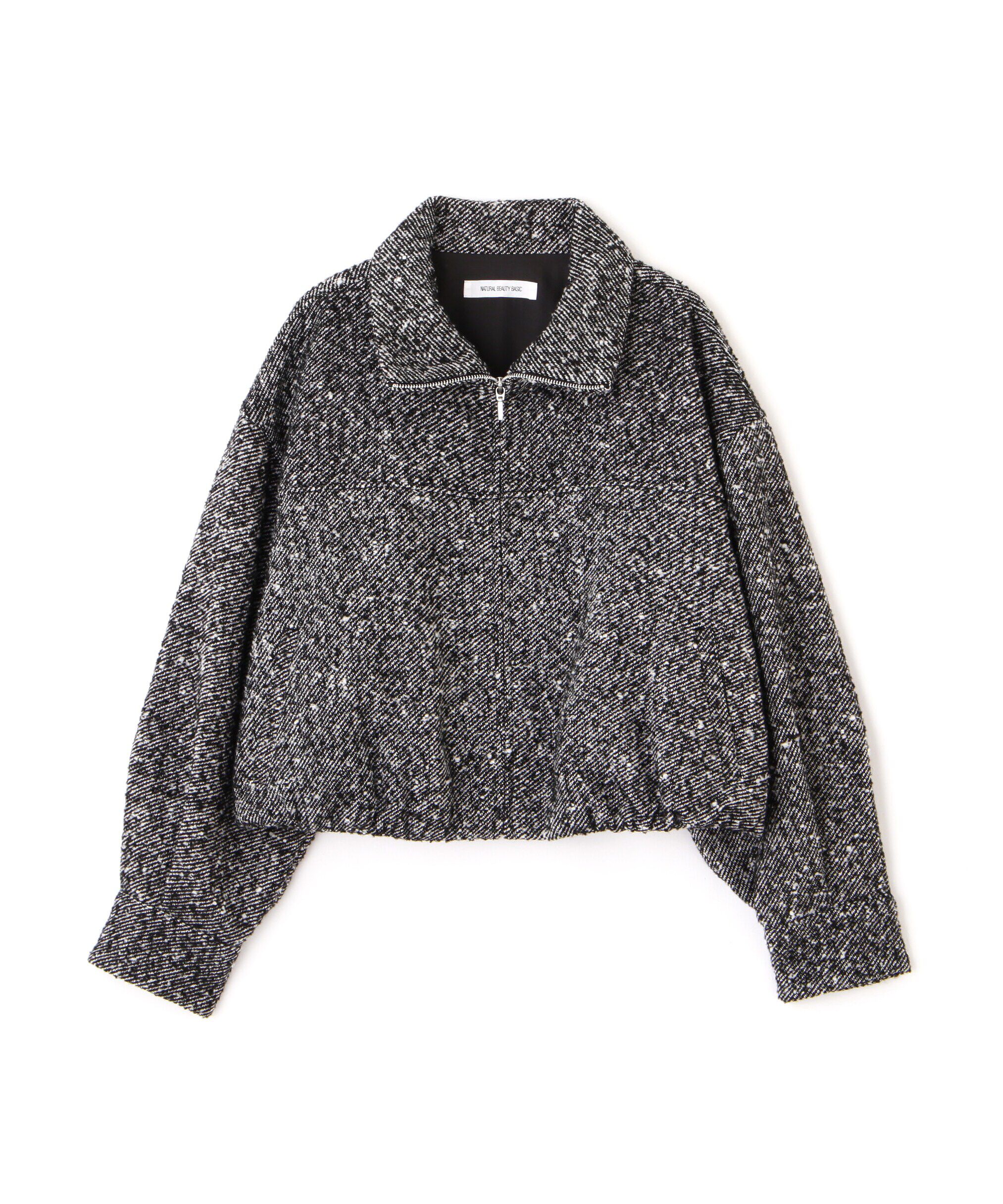  「スタンドネックツイードブルゾン」|ブルゾン・スタジャン|