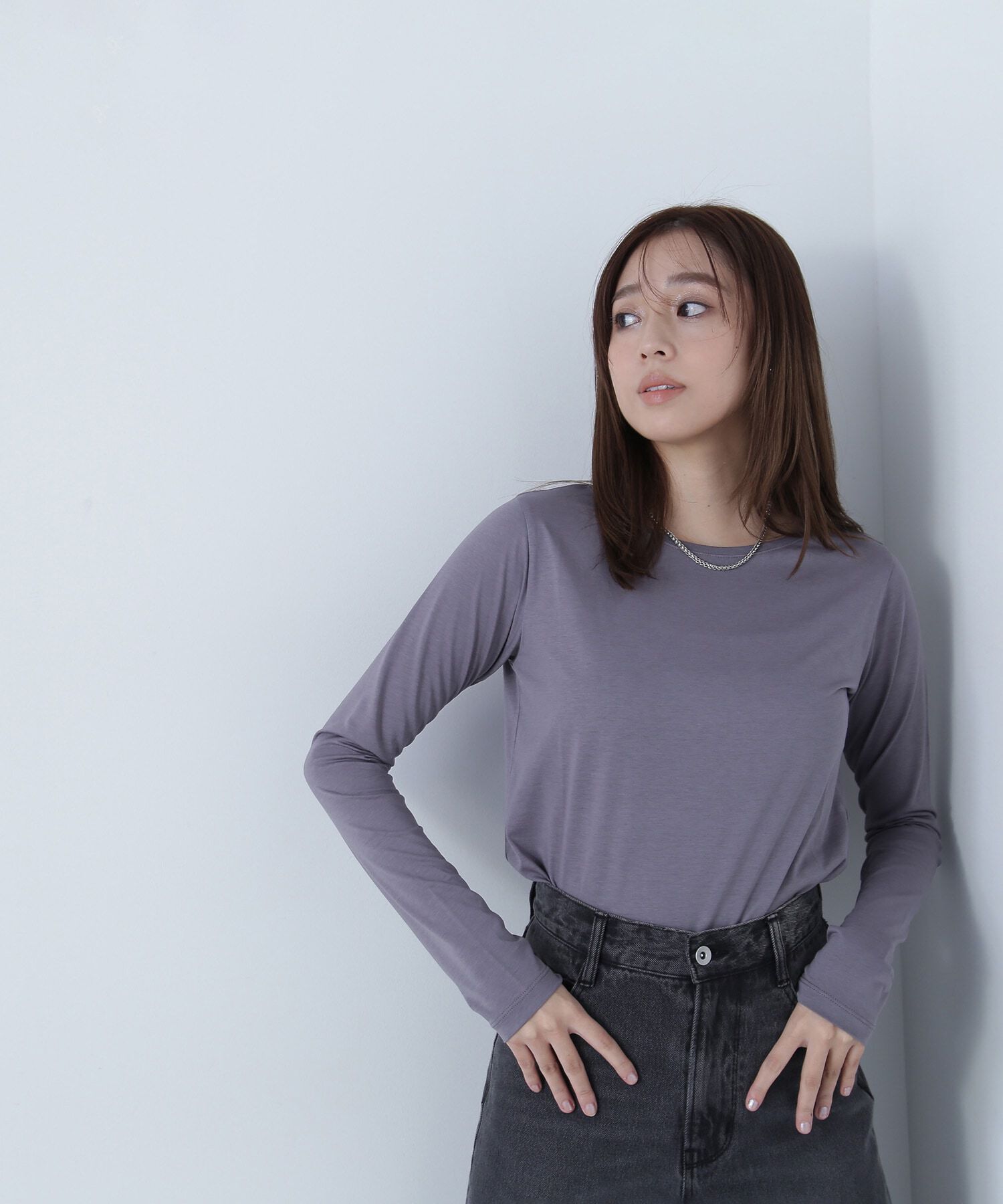  「ボートネックシアーカットソー」|Tシャツ・カットソー|