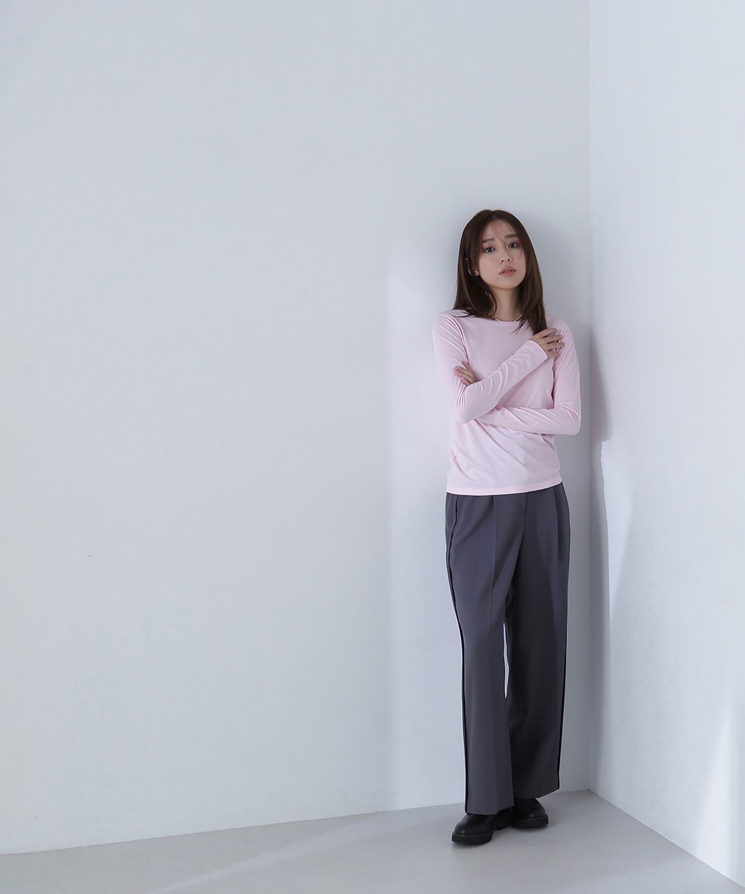  「ボートネックシアーカットソー」|Tシャツ・カットソー|