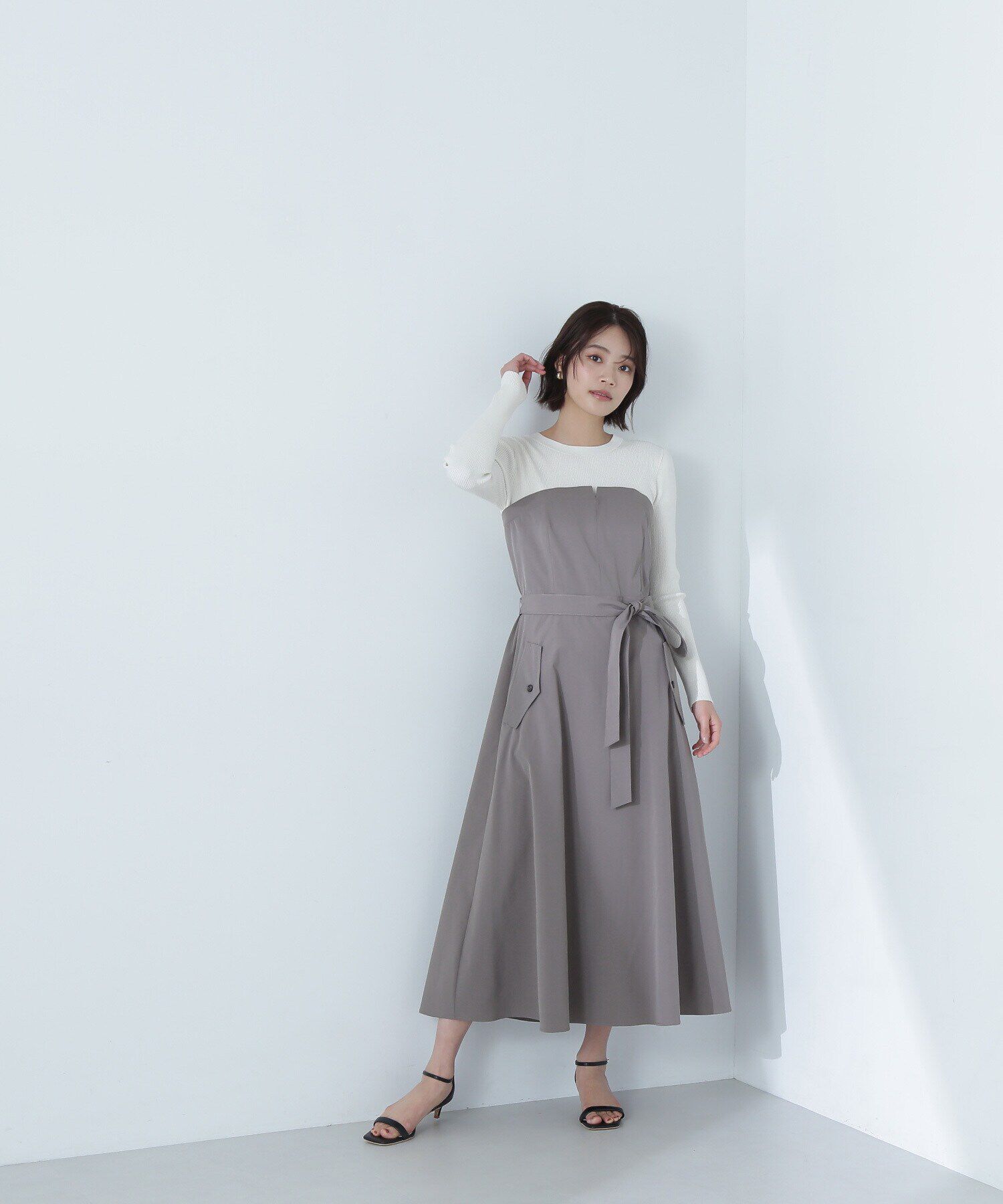  「ドッキングトレンチワンピース」|ワンピース|モカ2