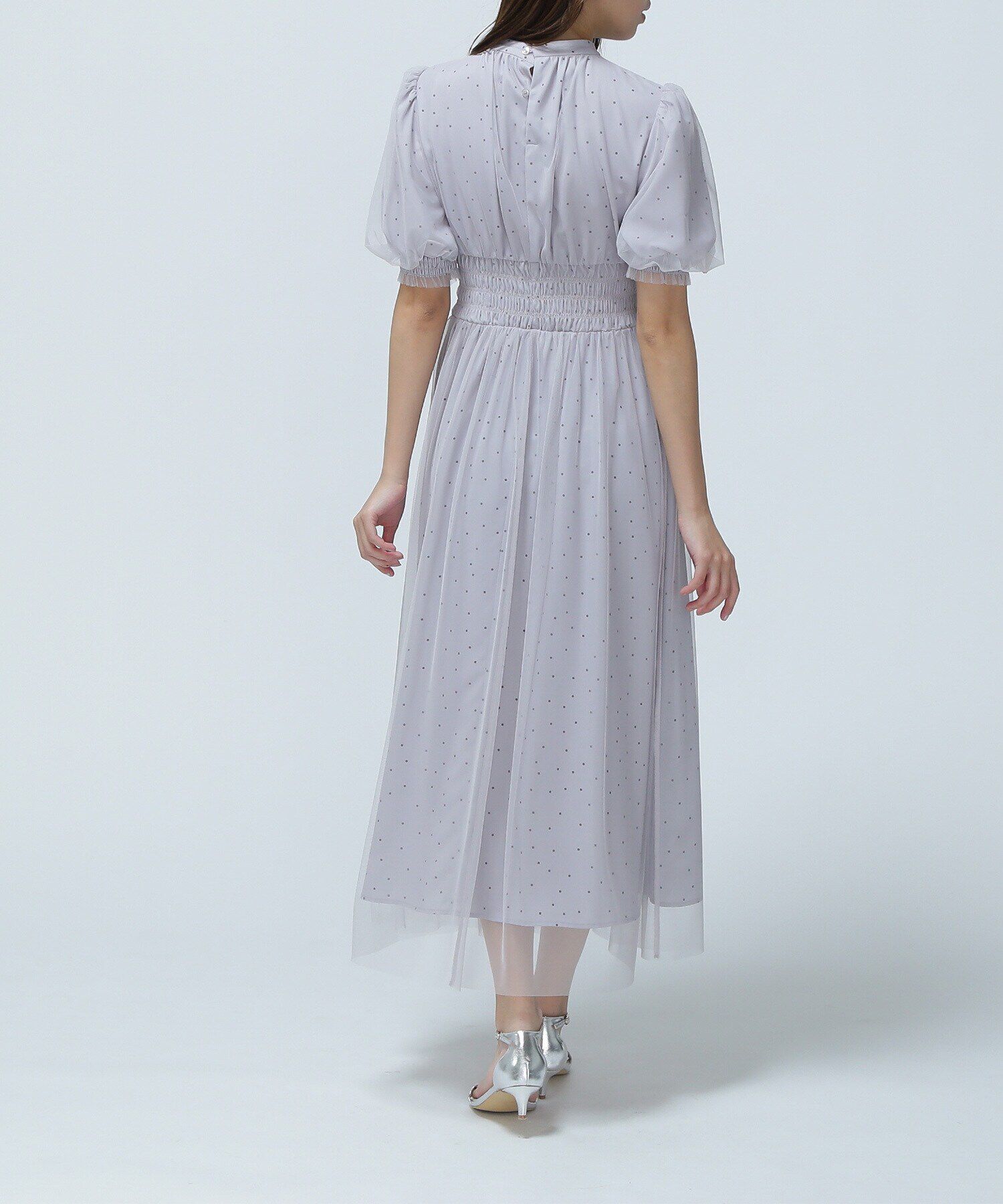  「ドットチュールレイヤードワンピース」|ワンピース|