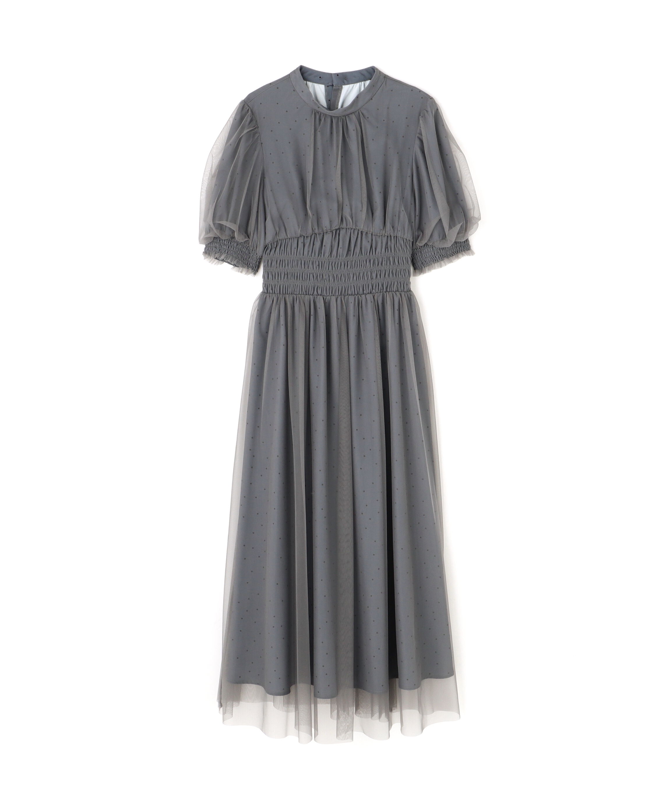  「ドットチュールレイヤードワンピース」|ワンピース|