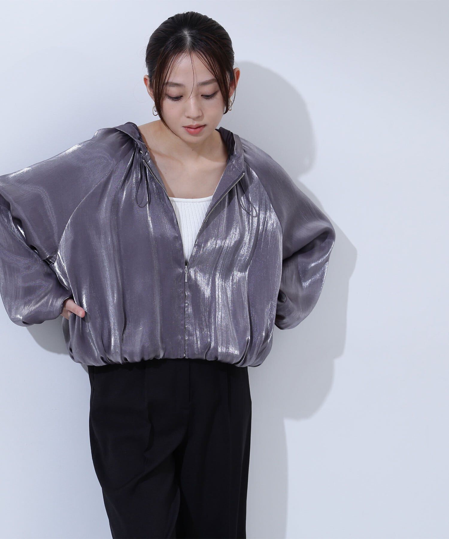  「グロッシーバルーンブルゾン」|ブルゾン・スタジャン|