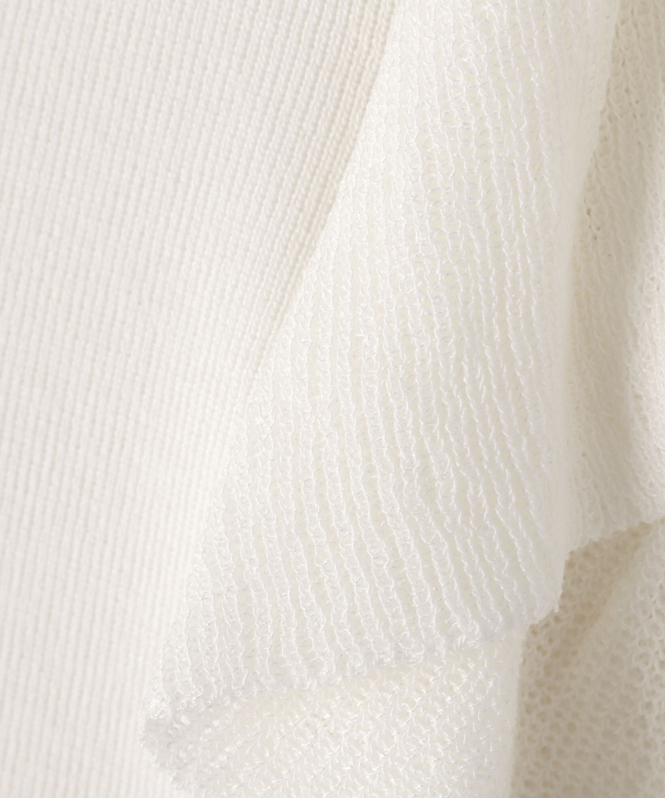  「レースアップフリルスリーブニット」|ニット・セーター|