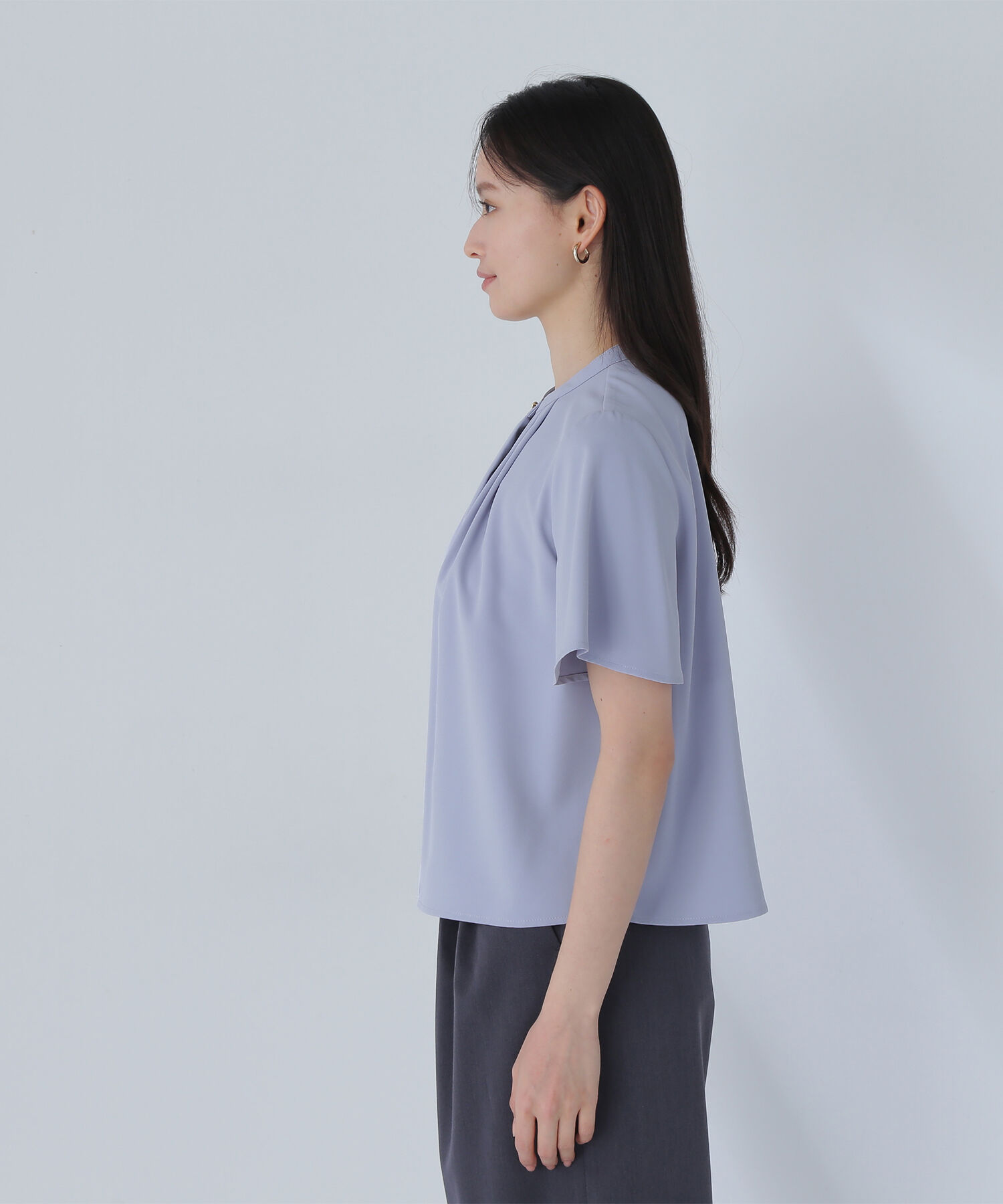  「フロントタックフレアスリーブブラウス」|シャツ・ブラウス|