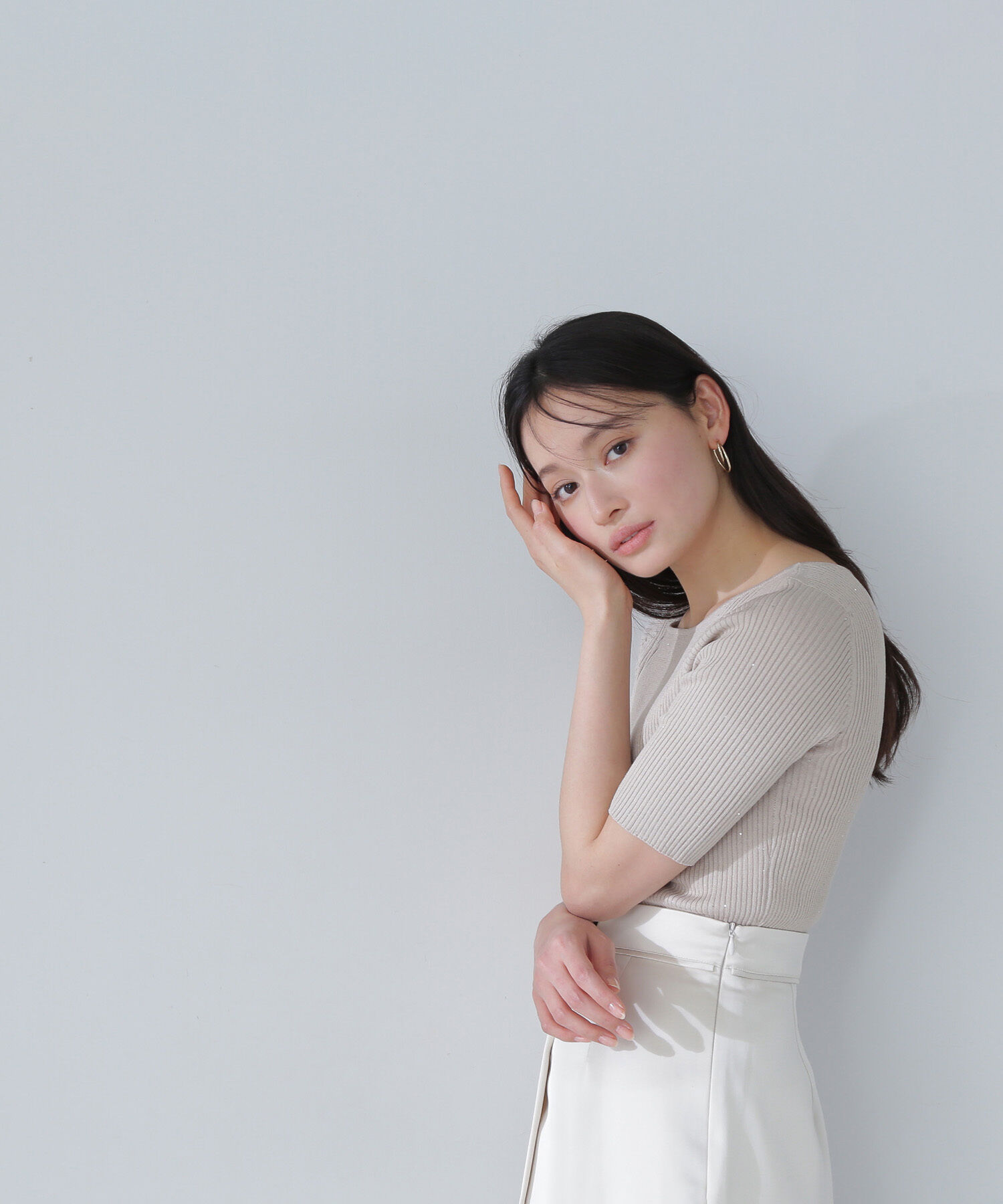  「スパンコールリブニット」|ニット・セーター|