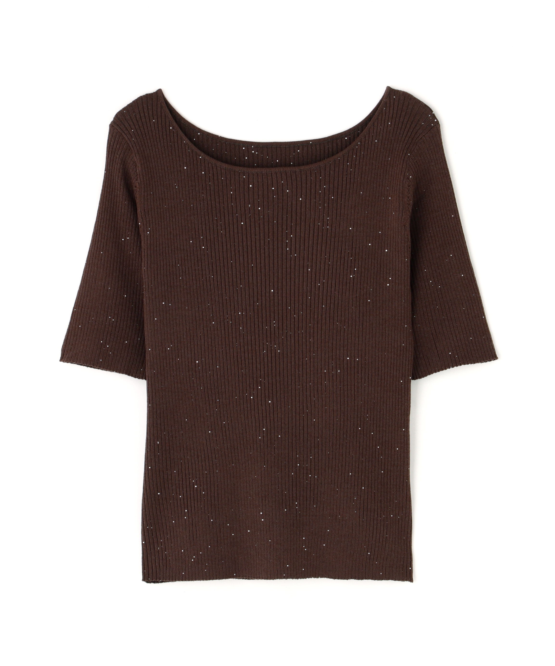  「スパンコールリブニット」|ニット・セーター|