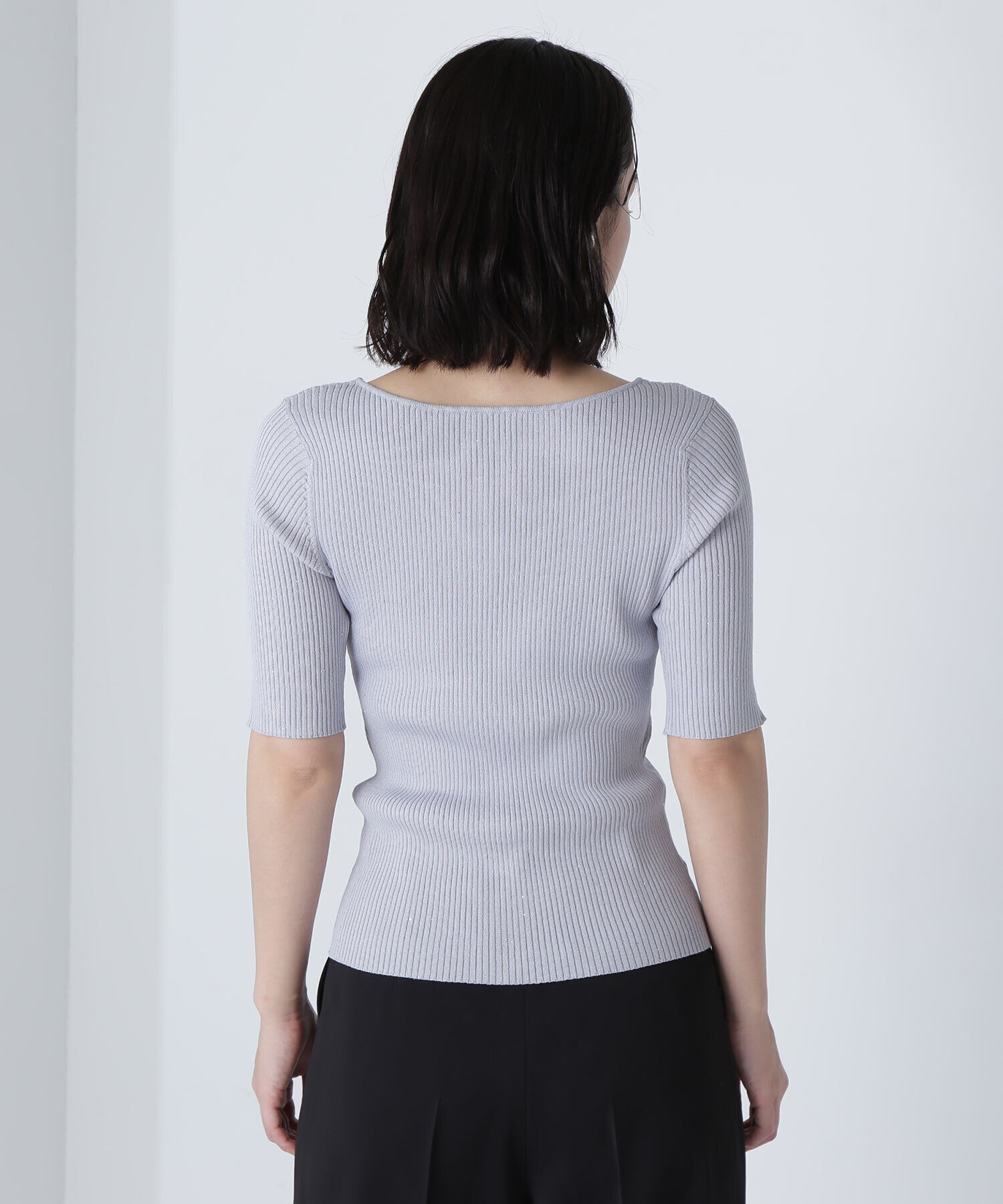  「スパンコールリブニット」|ニット・セーター|