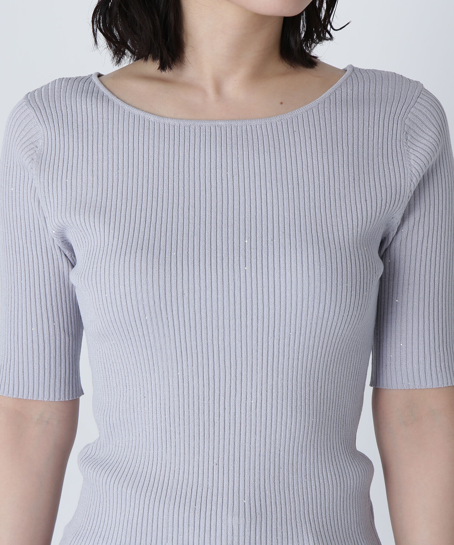  「スパンコールリブニット」|ニット・セーター|