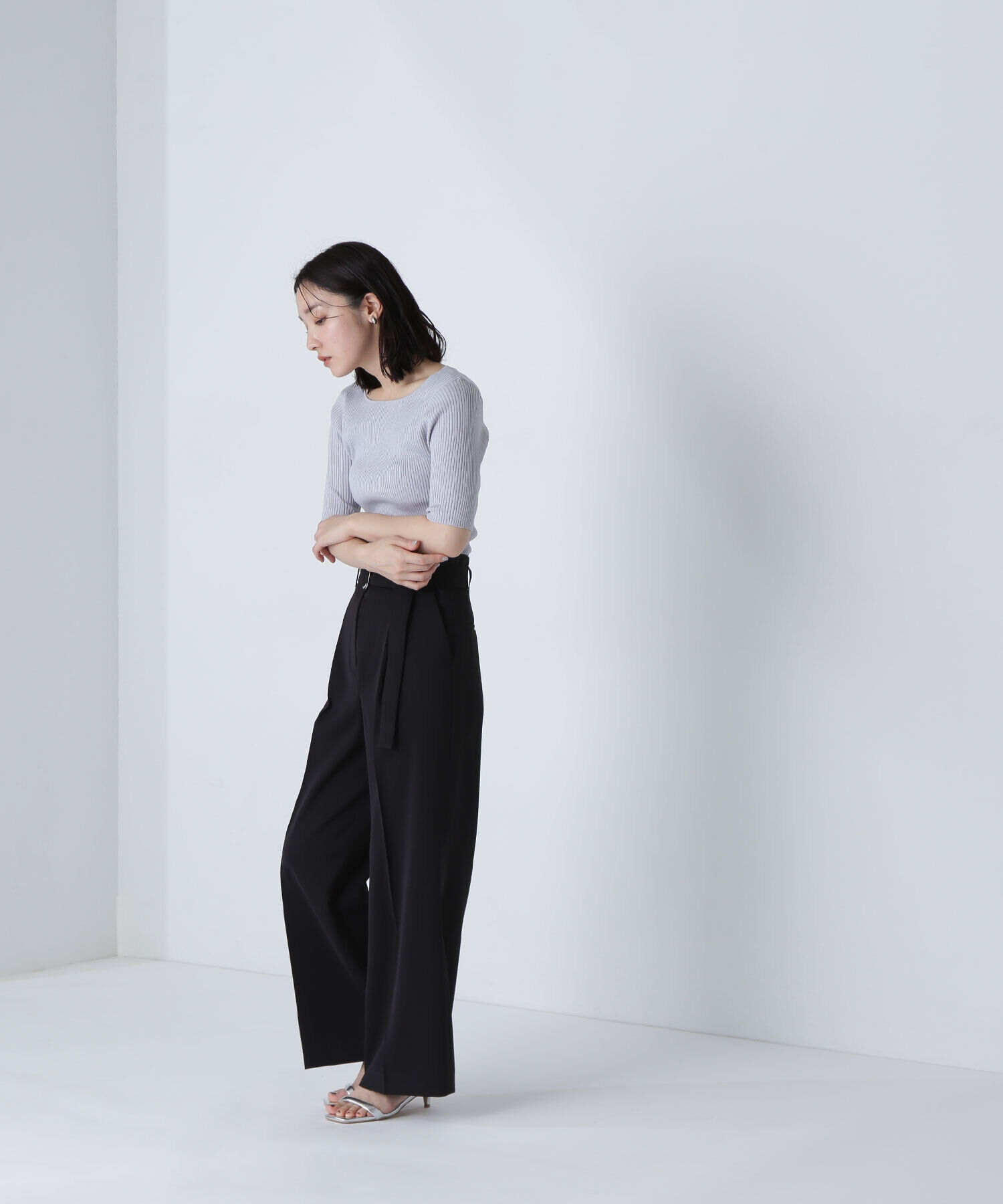  「スパンコールリブニット」|ニット・セーター|