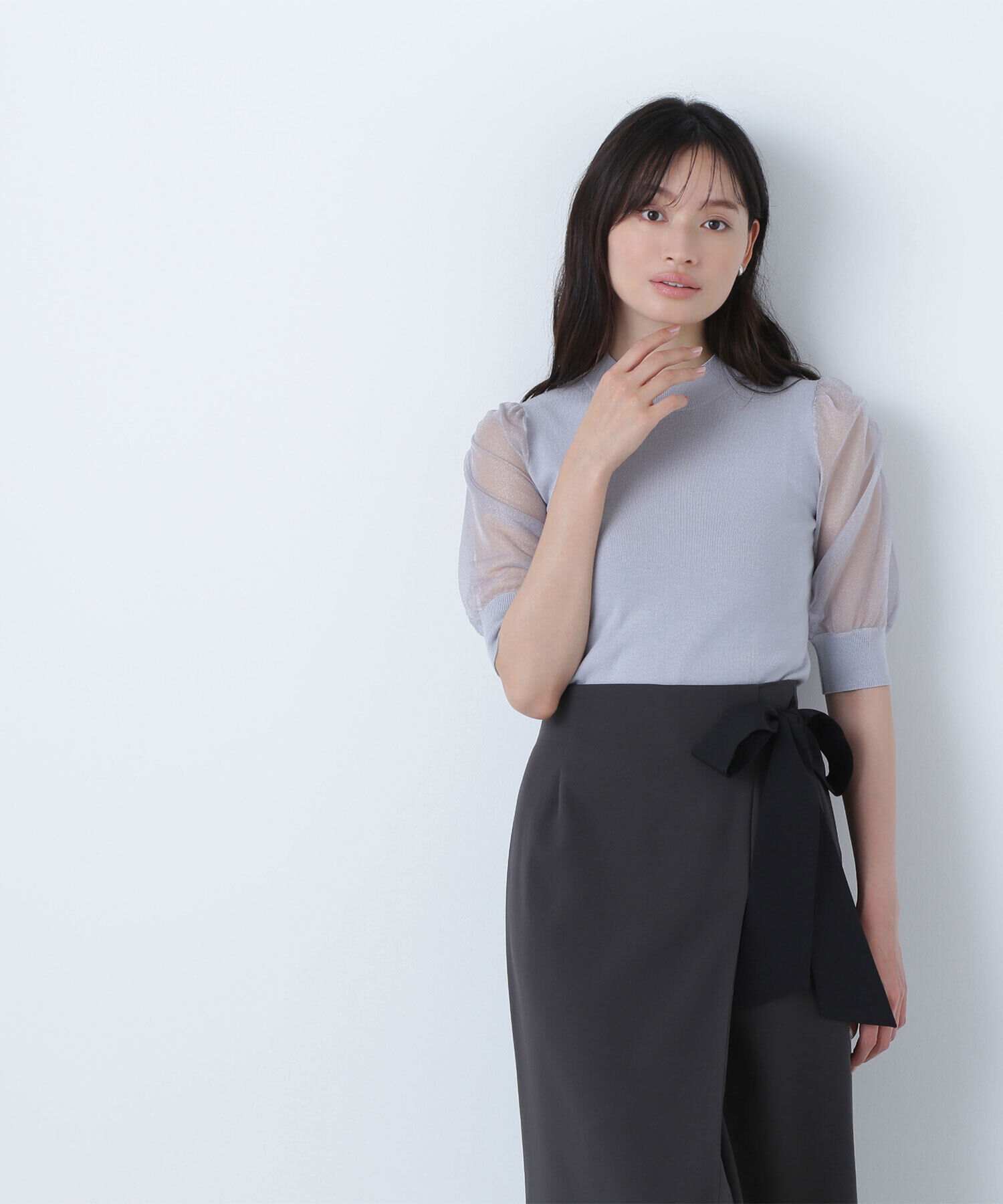  「シアースリットスリーブニット」|ニット・セーター|