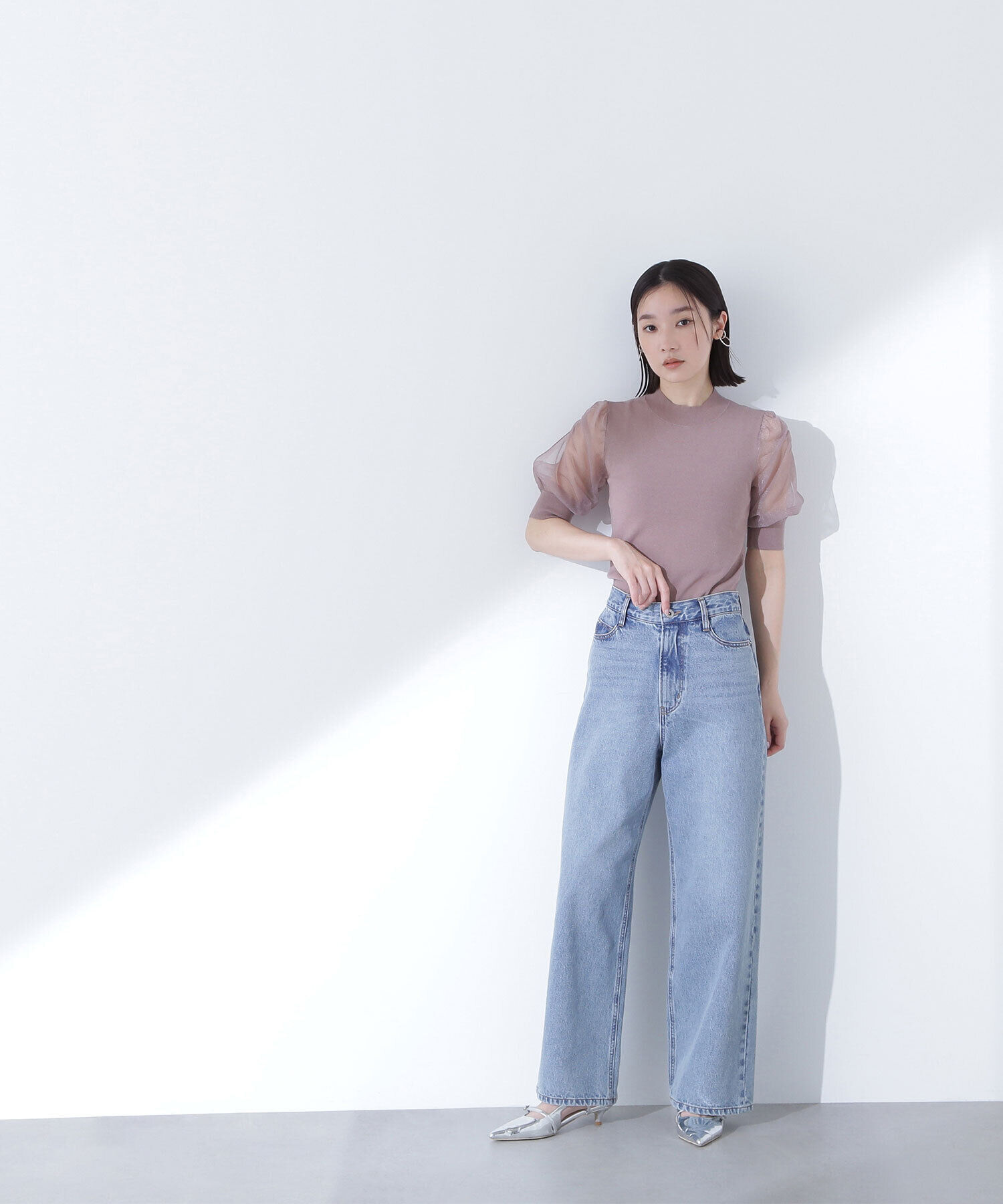  「シアースリットスリーブニット」|ニット・セーター|