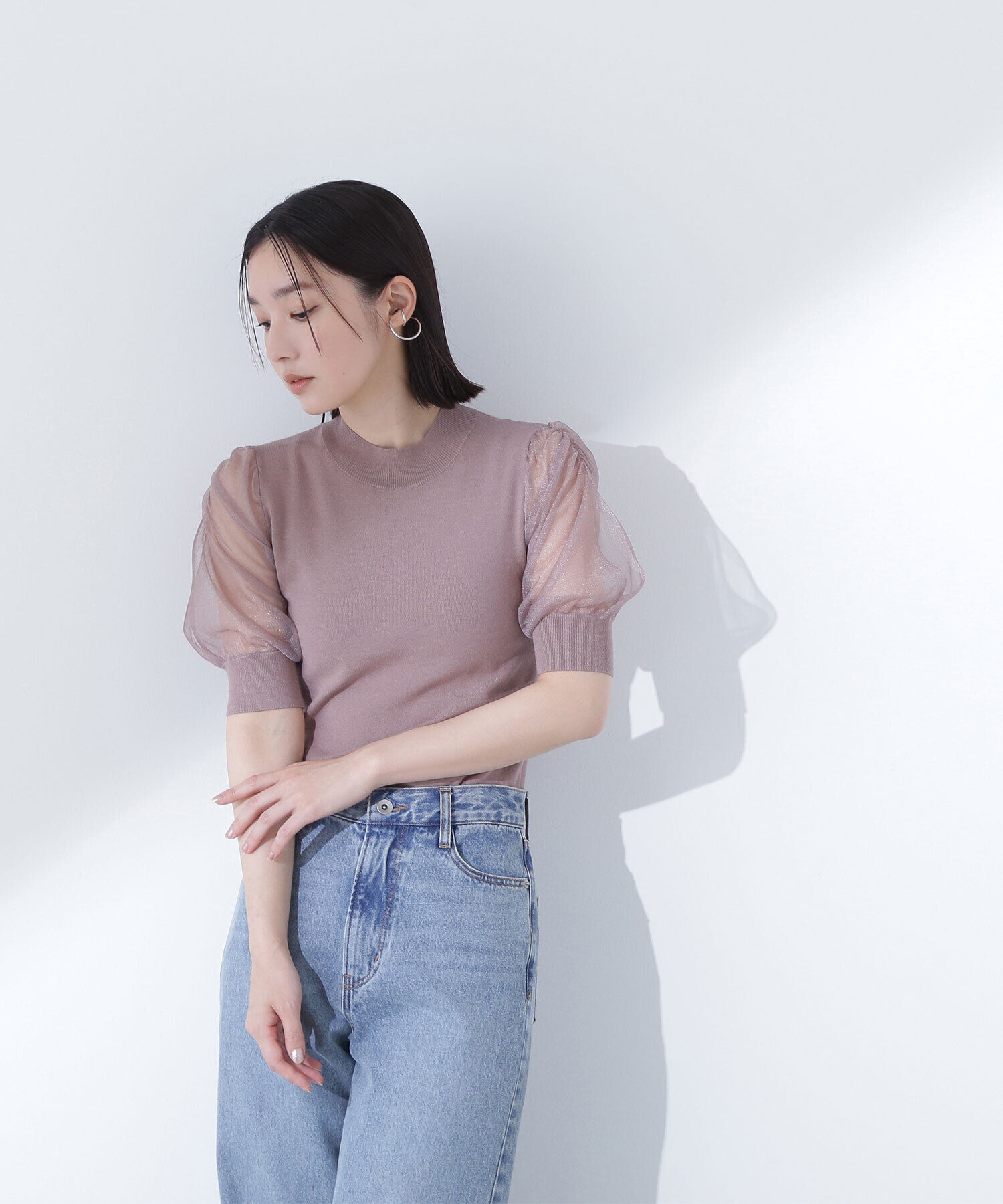  「シアースリットスリーブニット」|ニット・セーター|