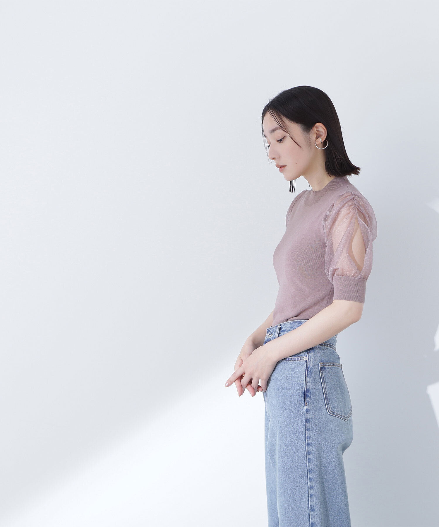  「シアースリットスリーブニット」|ニット・セーター|