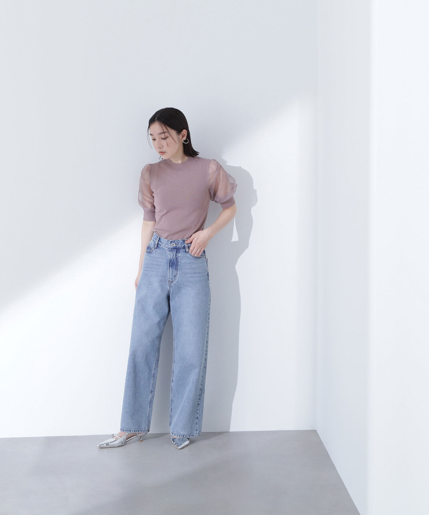  「シアースリットスリーブニット」|ニット・セーター|