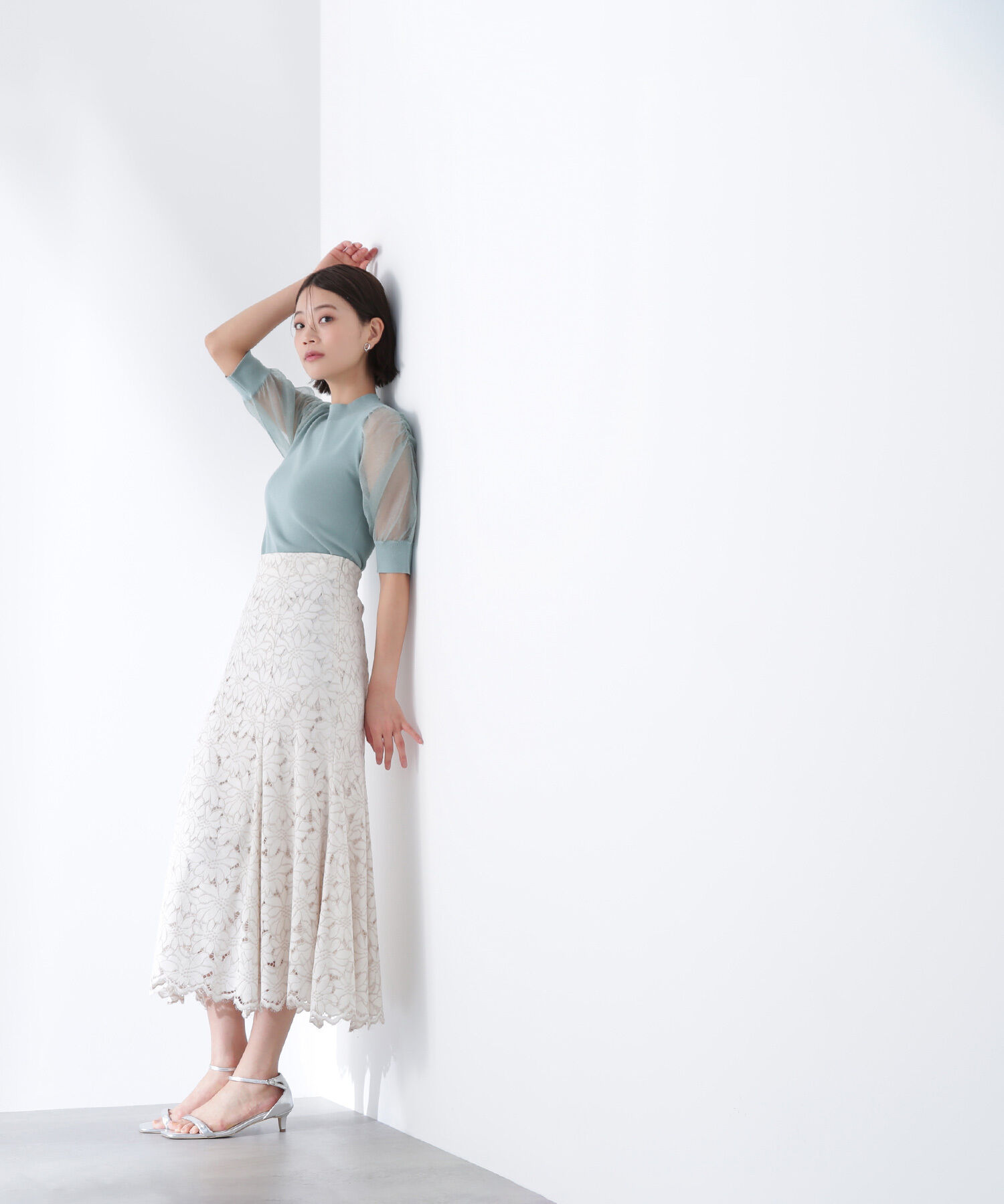  「シアースリットスリーブニット」|ニット・セーター|