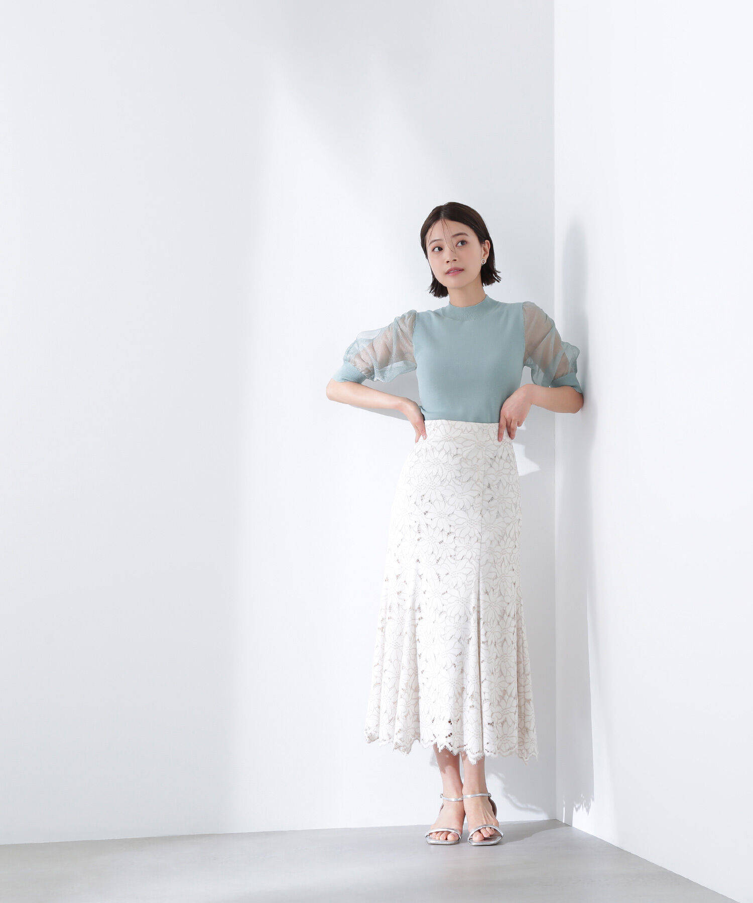  「シアースリットスリーブニット」|ニット・セーター|