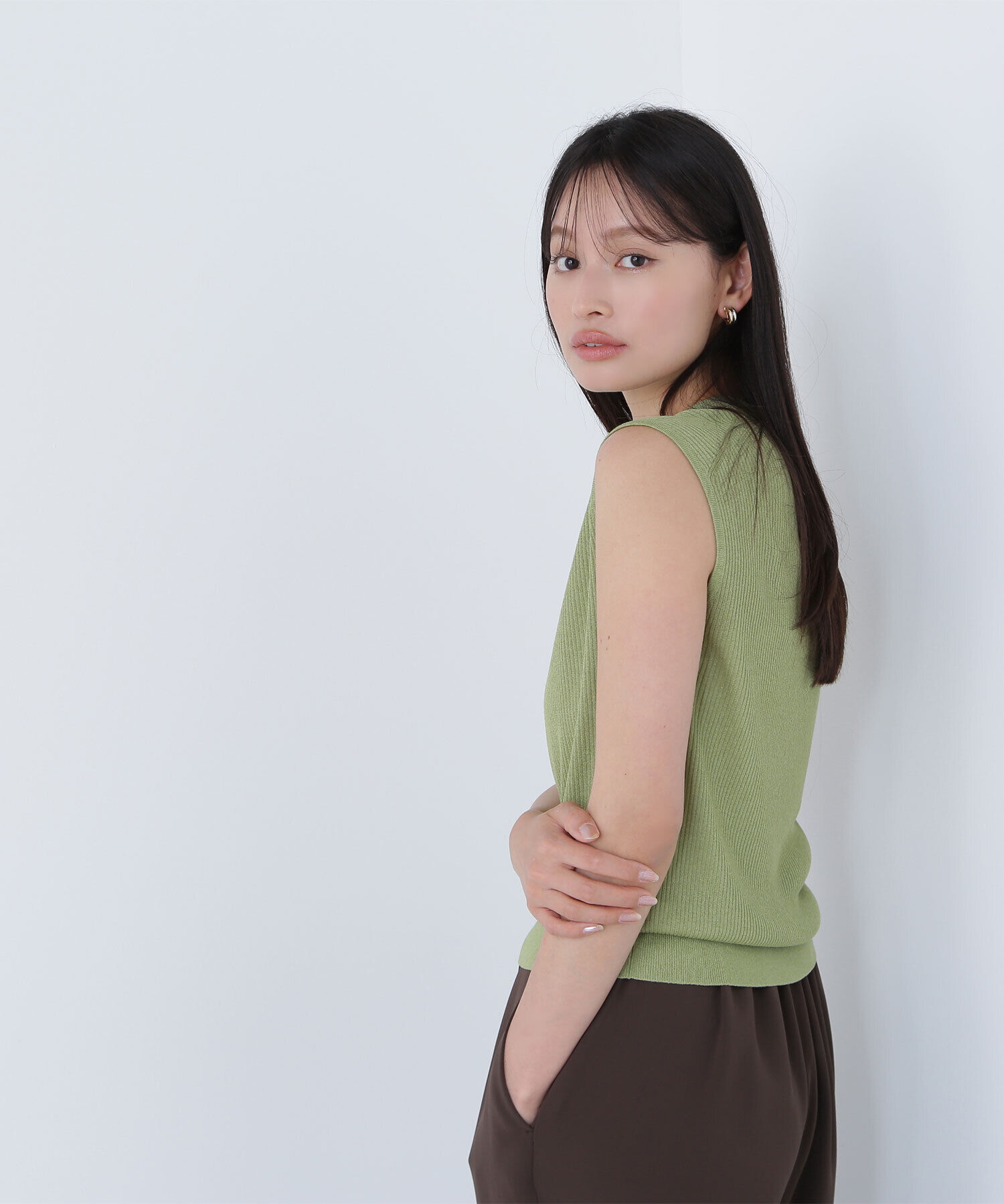  「シアーリブニット」|ニット・セーター|