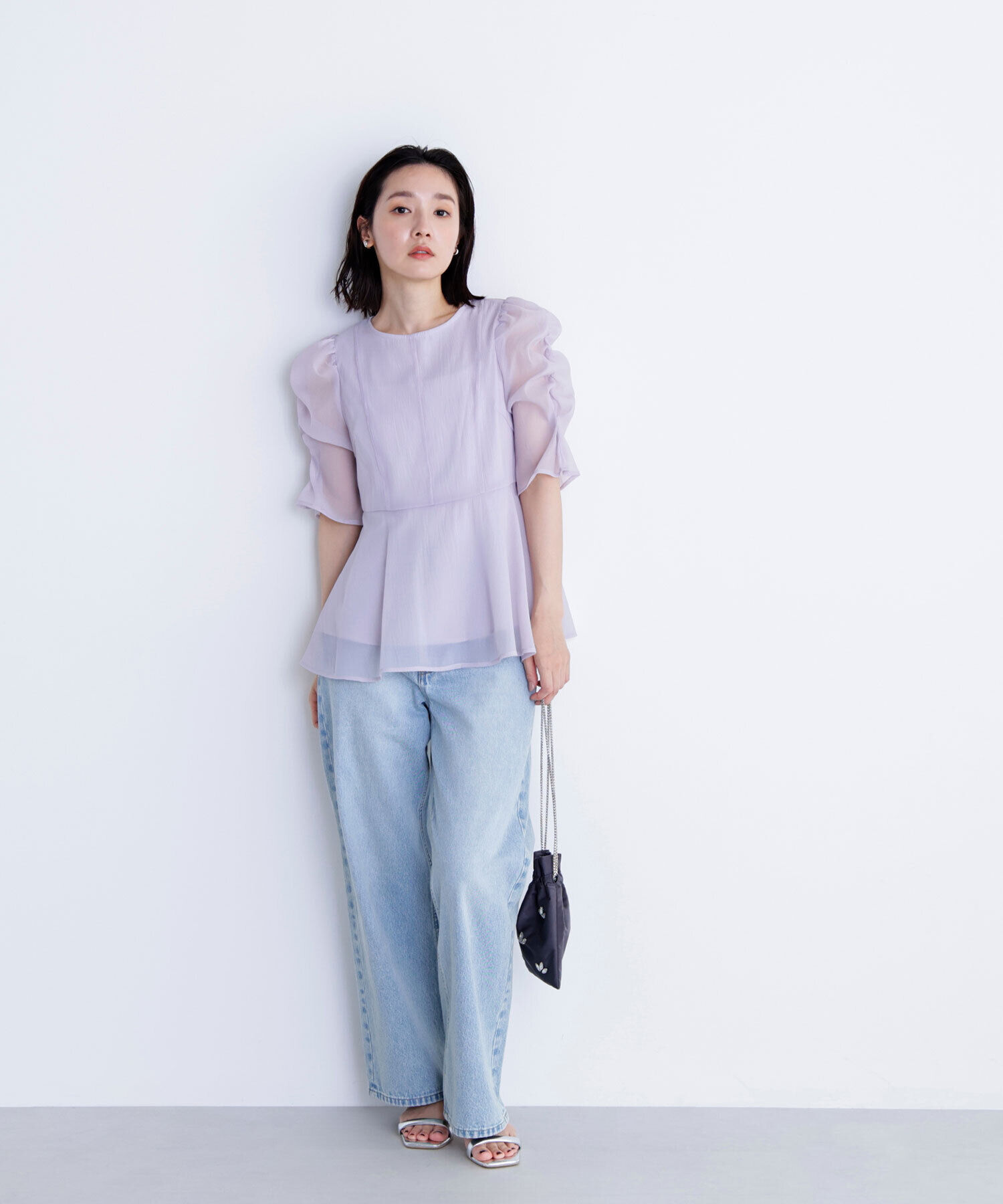  「シアーペプラムブラウス」|シャツ・ブラウス|