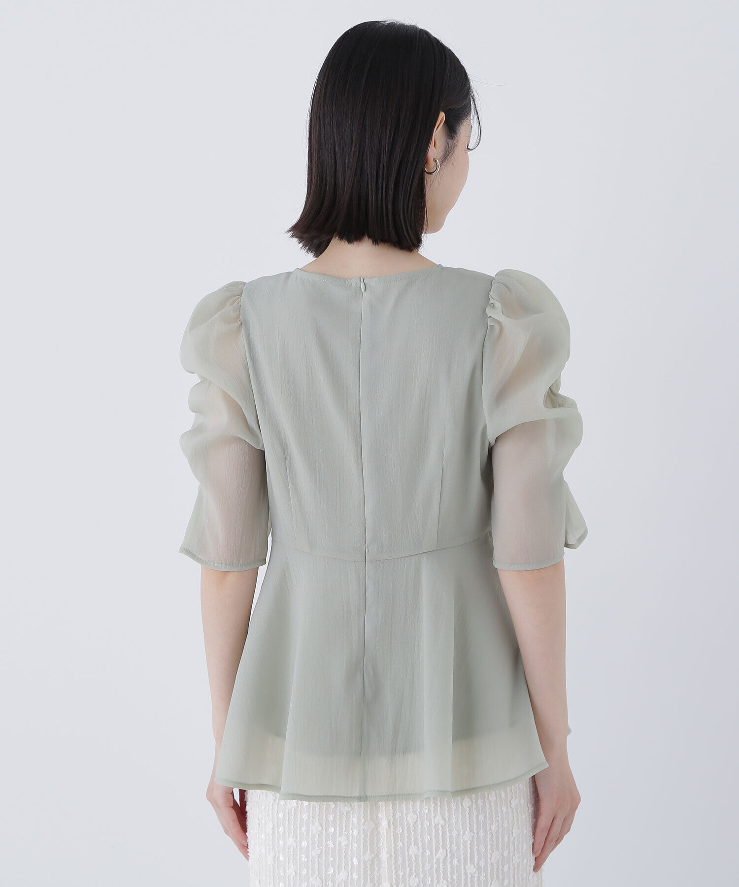  「シアーペプラムブラウス」|シャツ・ブラウス|