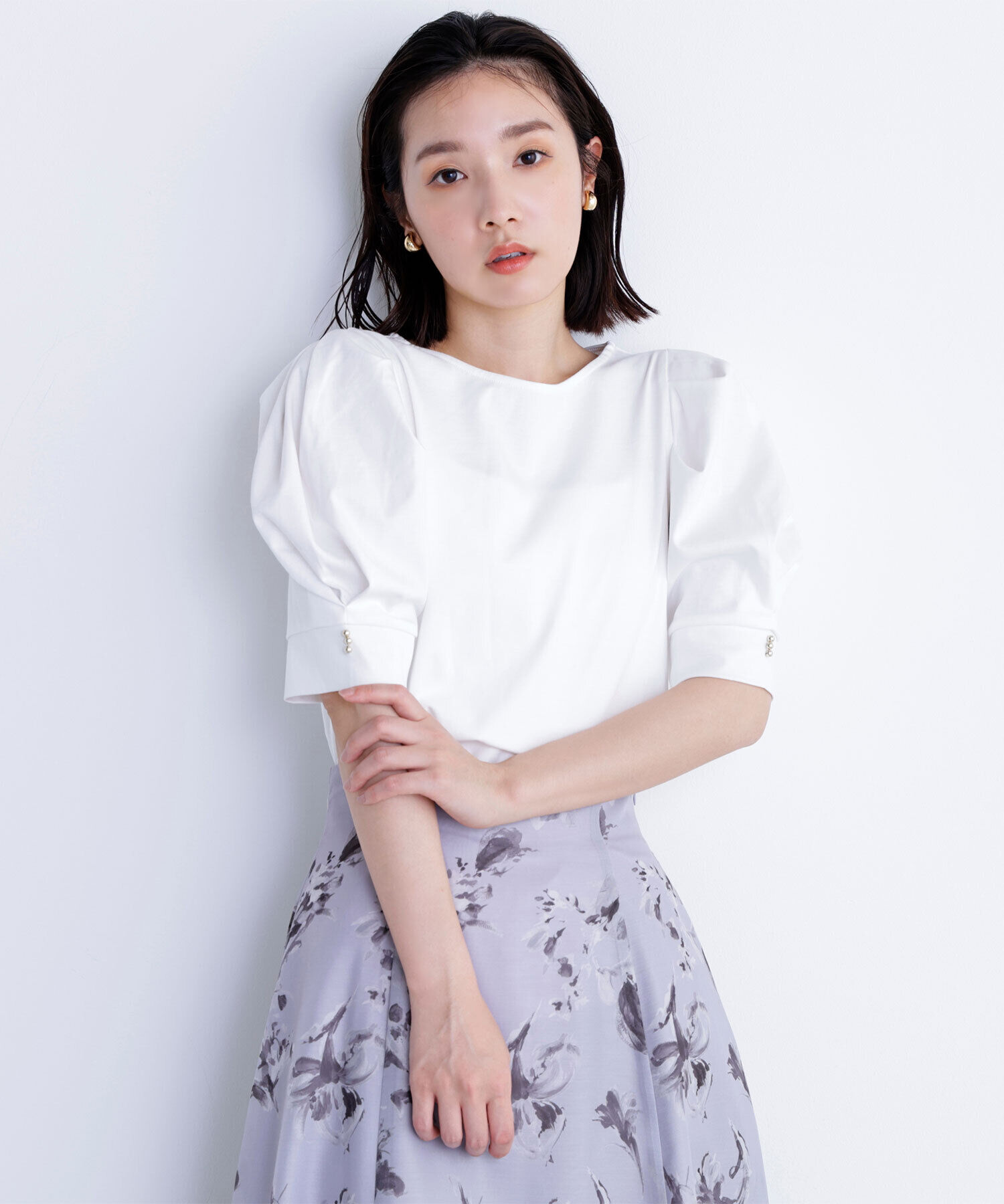  「パフスリーブカットソー」|Tシャツ・カットソー|