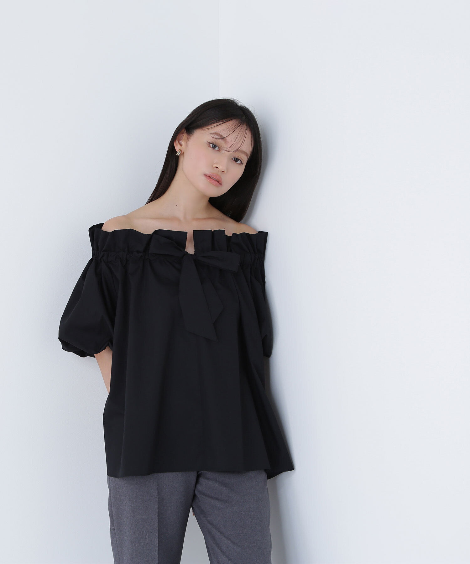  「2wayリボンボウブラウス」|シャツ・ブラウス|