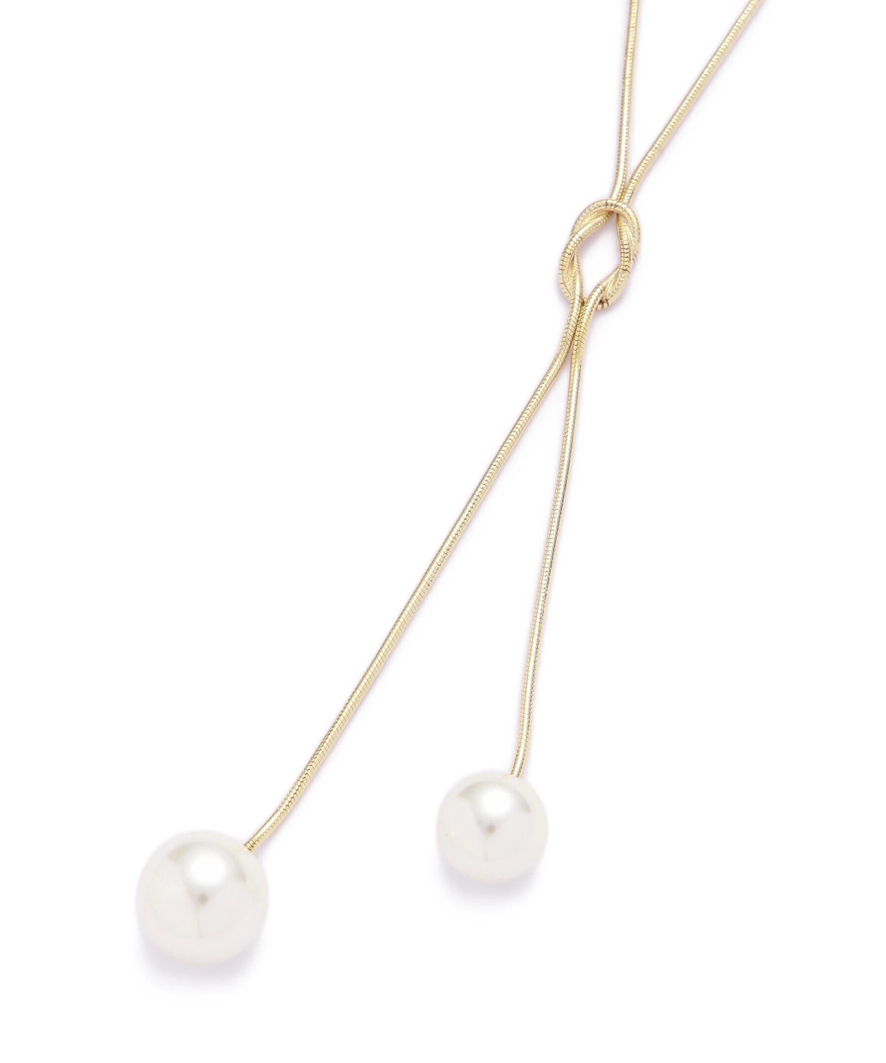  「パールラリエットミディネックレス」|ネックレス|