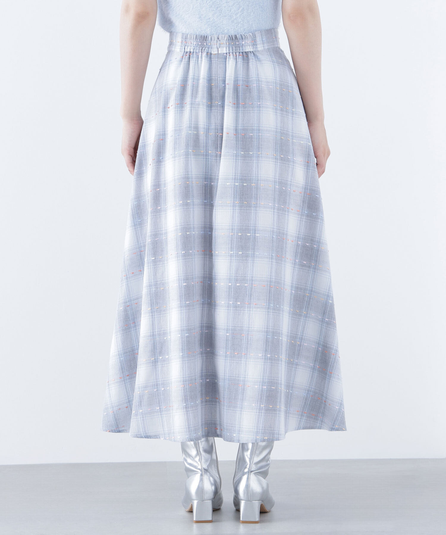  「カラーヤーンチェックスカート」|スカート|