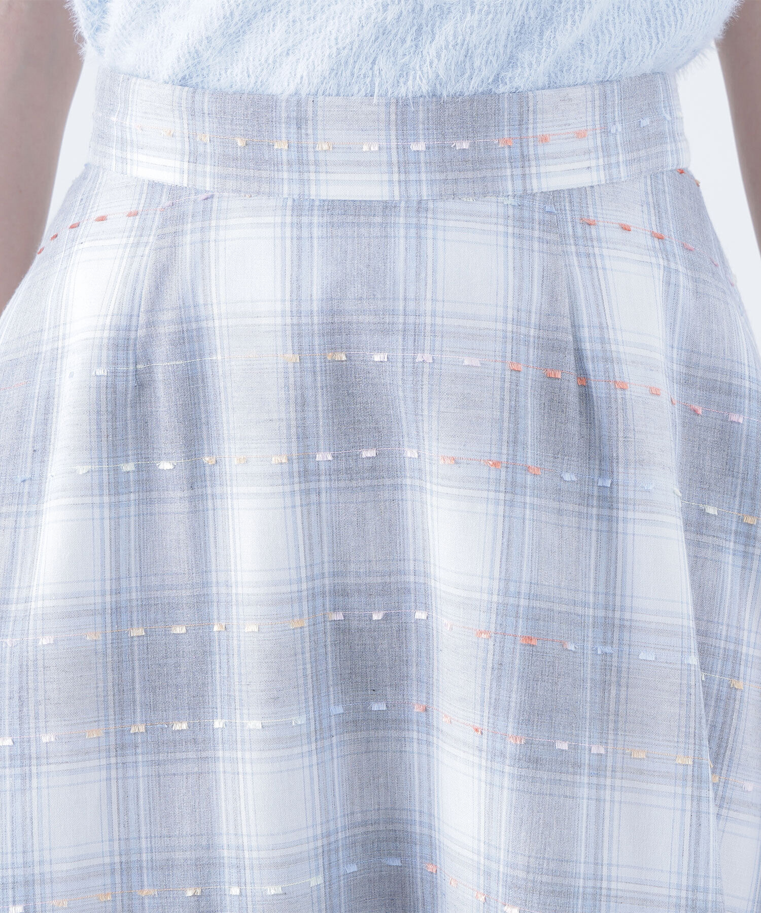  「カラーヤーンチェックスカート」|スカート|