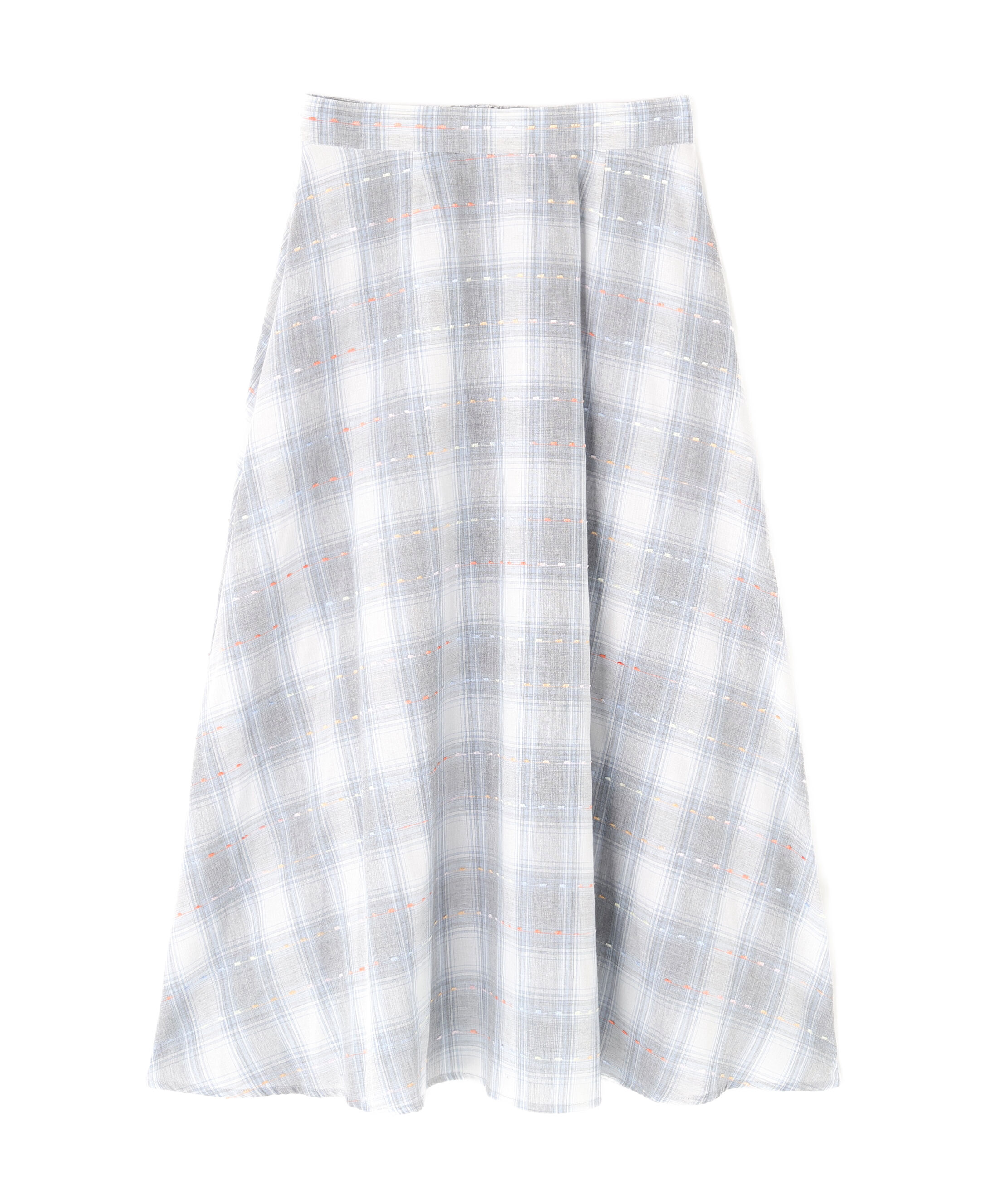  「カラーヤーンチェックスカート」|スカート|