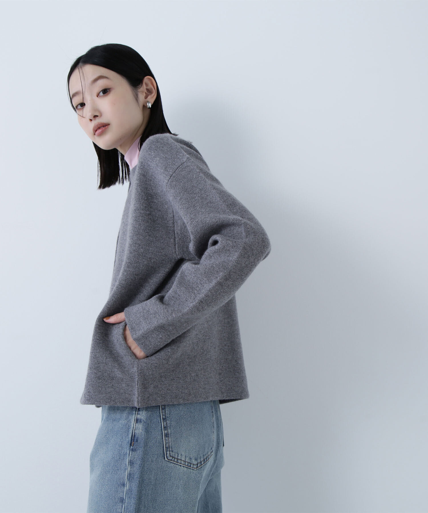  「FOX接結ニットジャケット」|ニット・セーター|