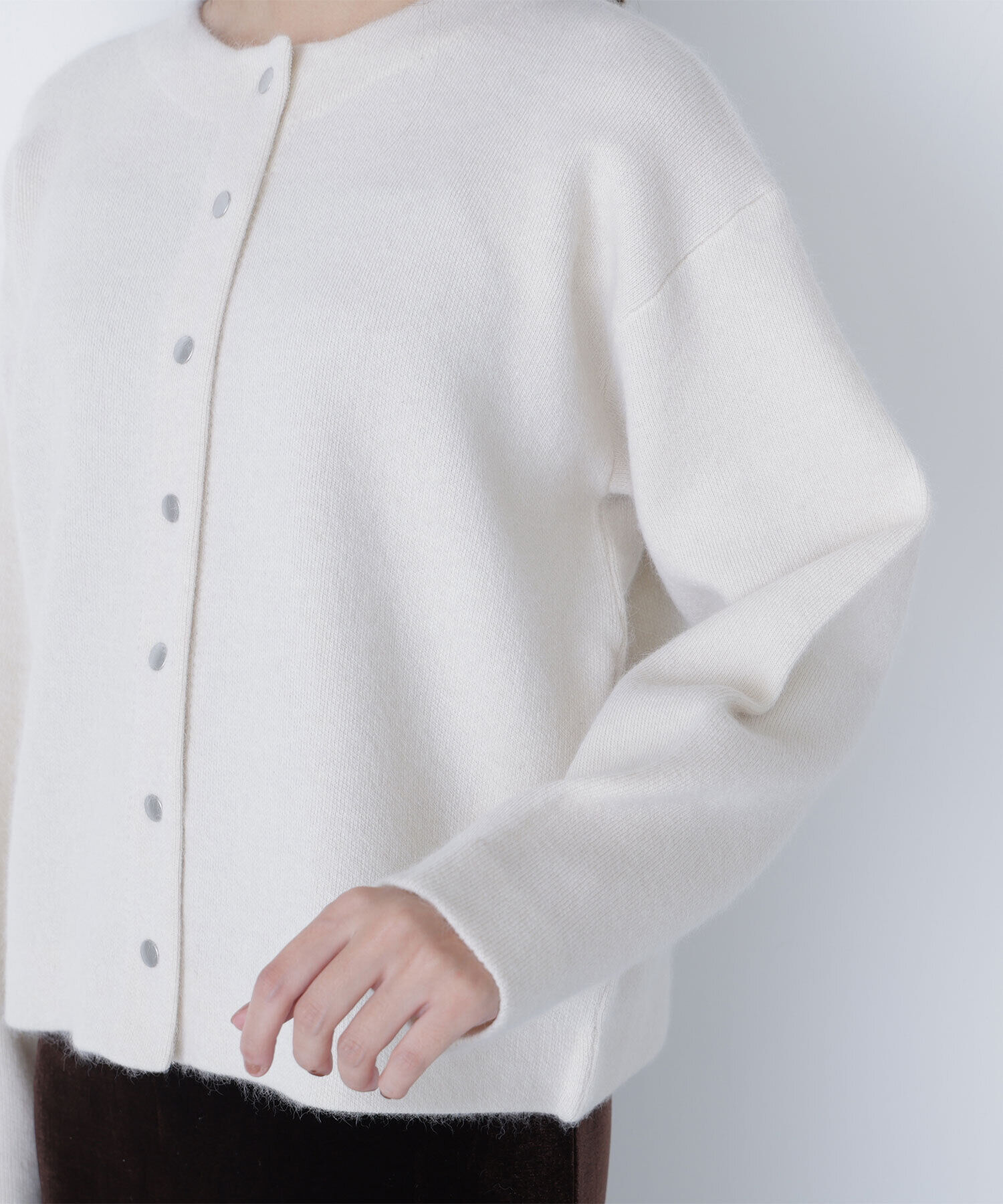  「FOX接結ニットジャケット」|ニット・セーター|