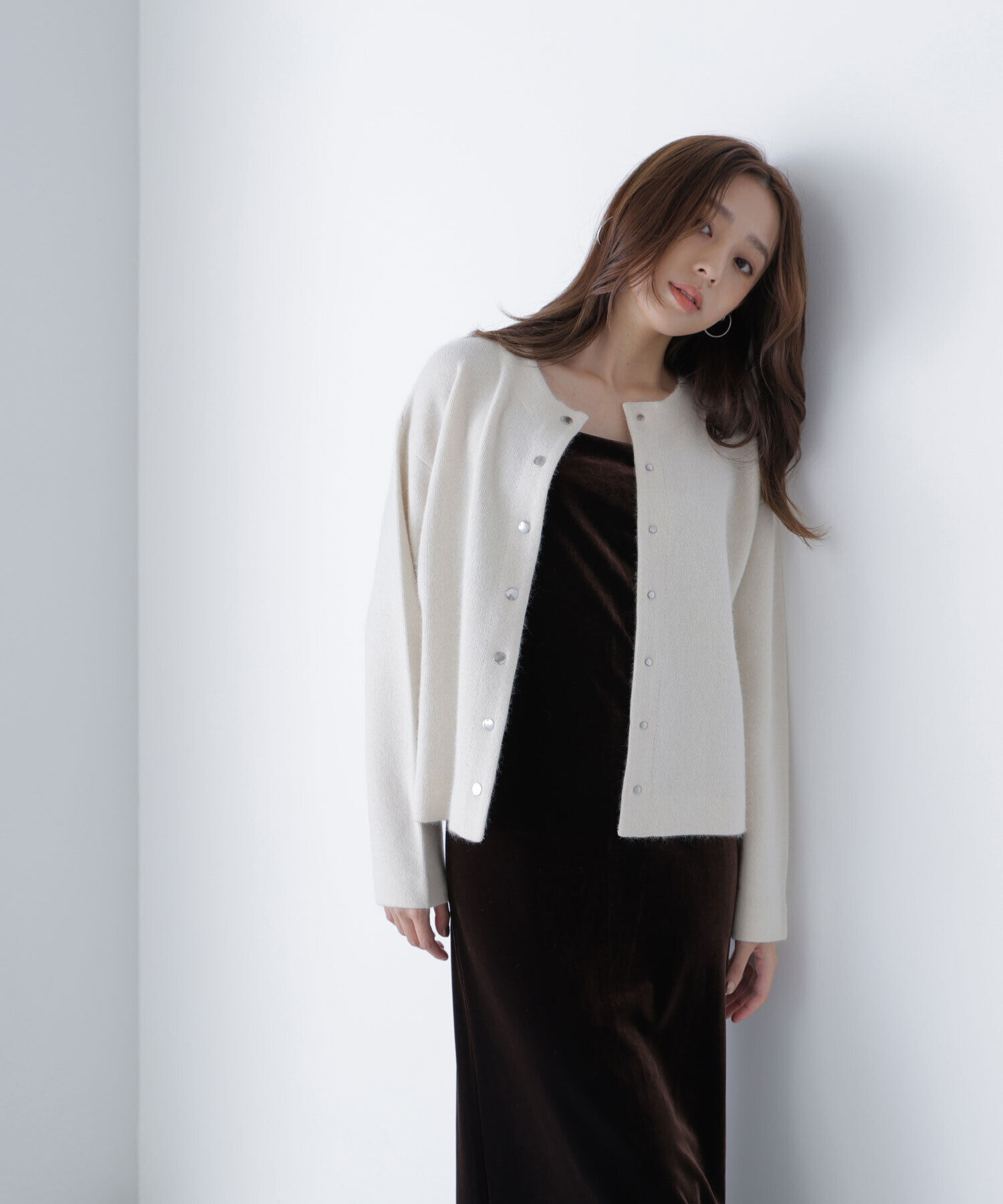  「FOX接結ニットジャケット」|ニット・セーター|