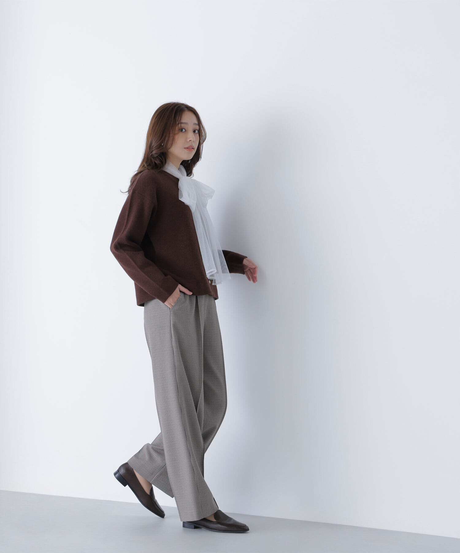  「FOX接結ニットジャケット」|ニット・セーター|