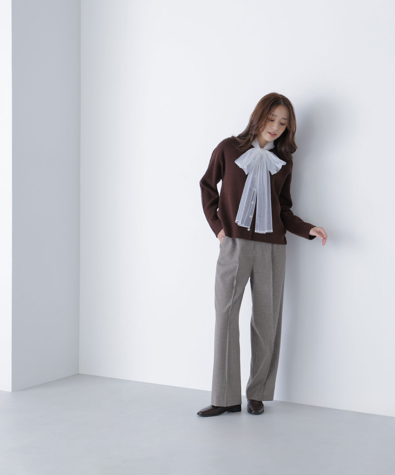  「FOX接結ニットジャケット」|ニット・セーター|