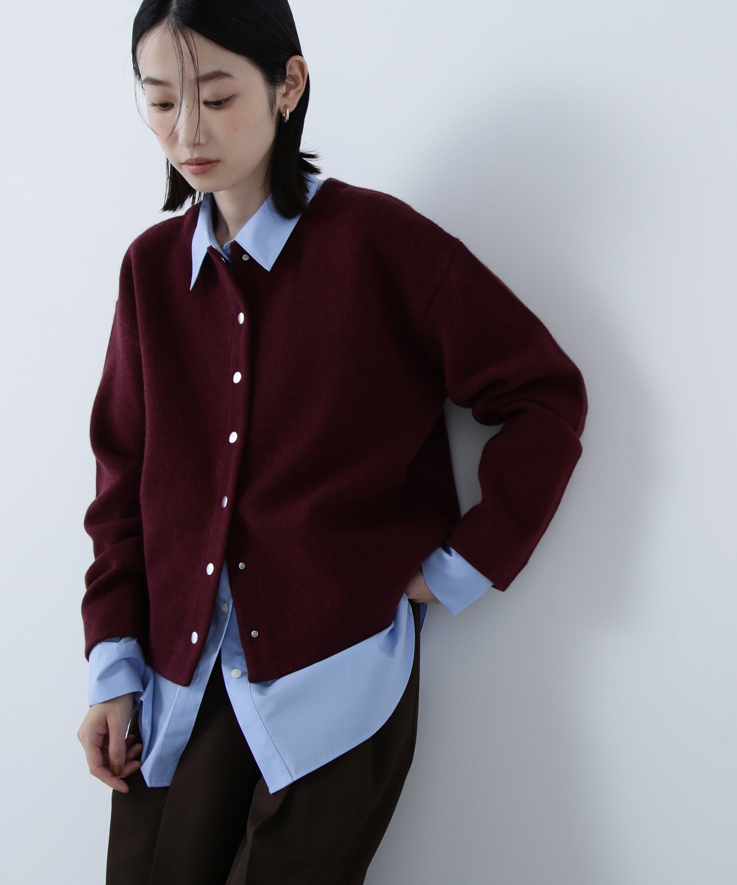  「FOX接結ニットジャケット」|ニット・セーター|