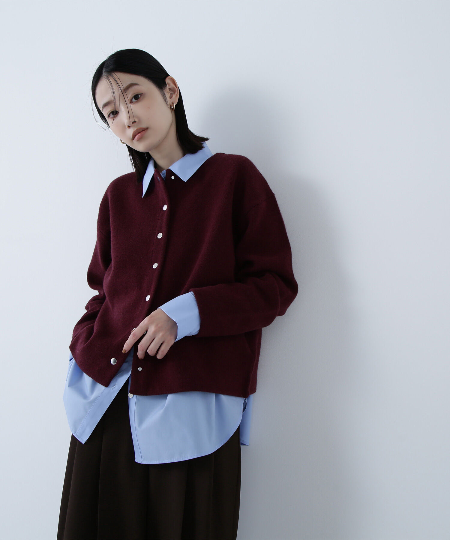  「FOX接結ニットジャケット」|ニット・セーター|