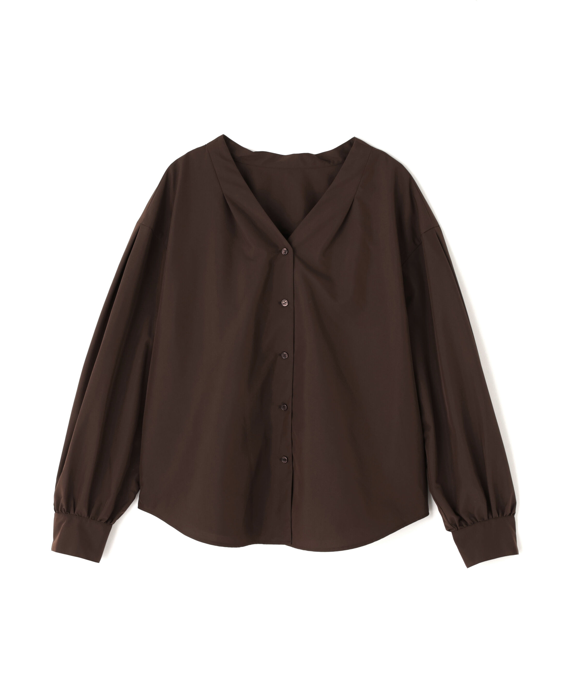  「Vネックフォルムブラウス」|シャツ・ブラウス|