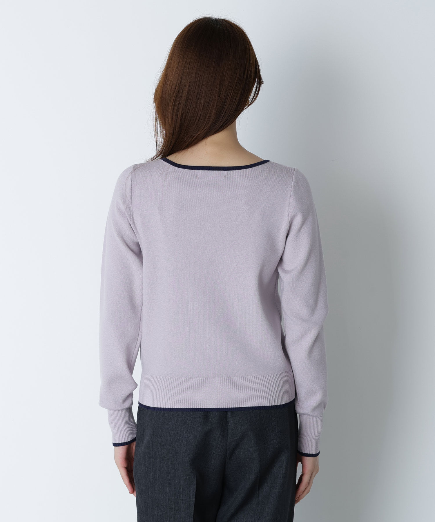  「メタルポイントバイカラーニット」|ニット・セーター|