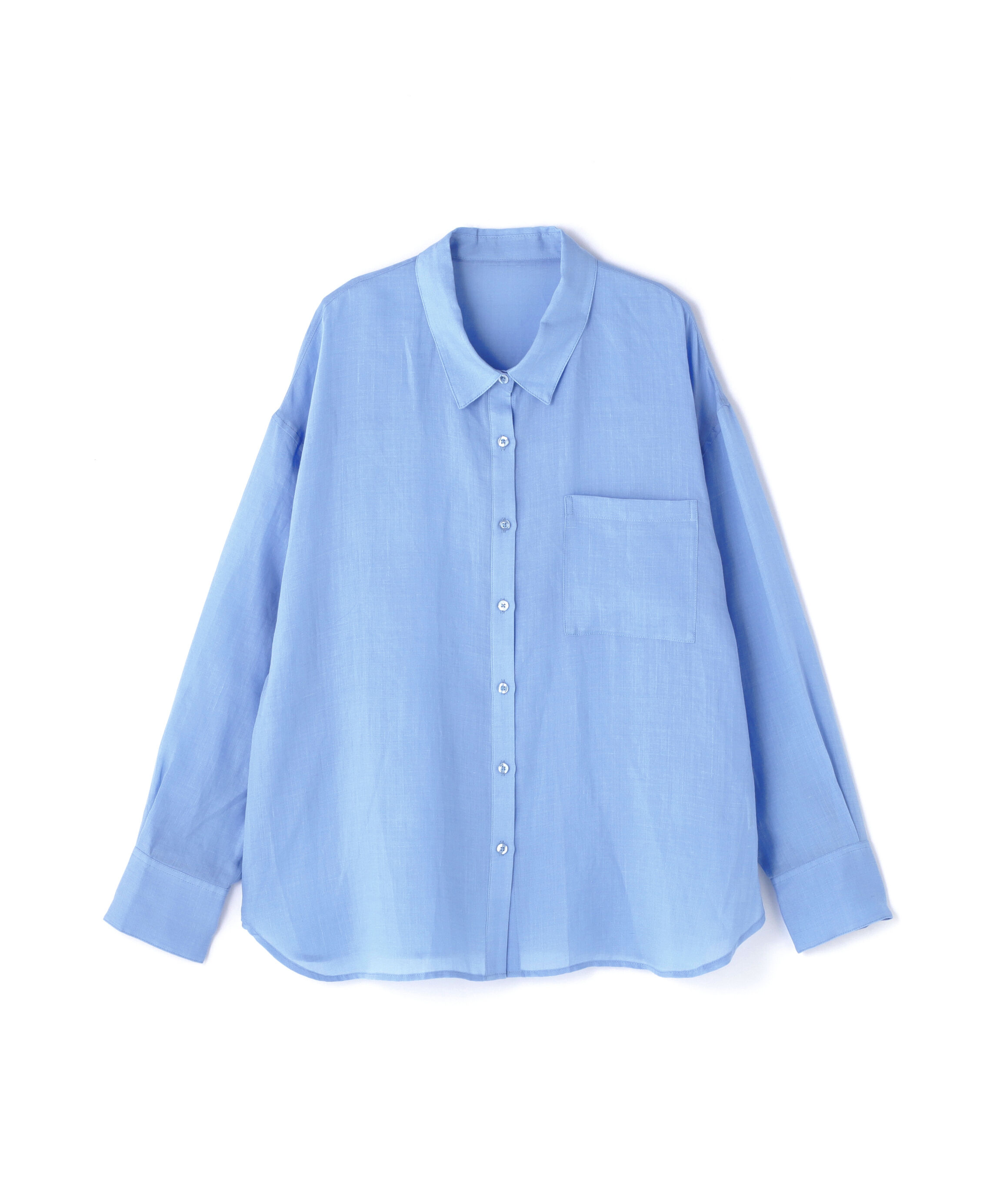  「ラミーブレンドオーバーシャツＯＴＬ」|その他|クリアブルー
