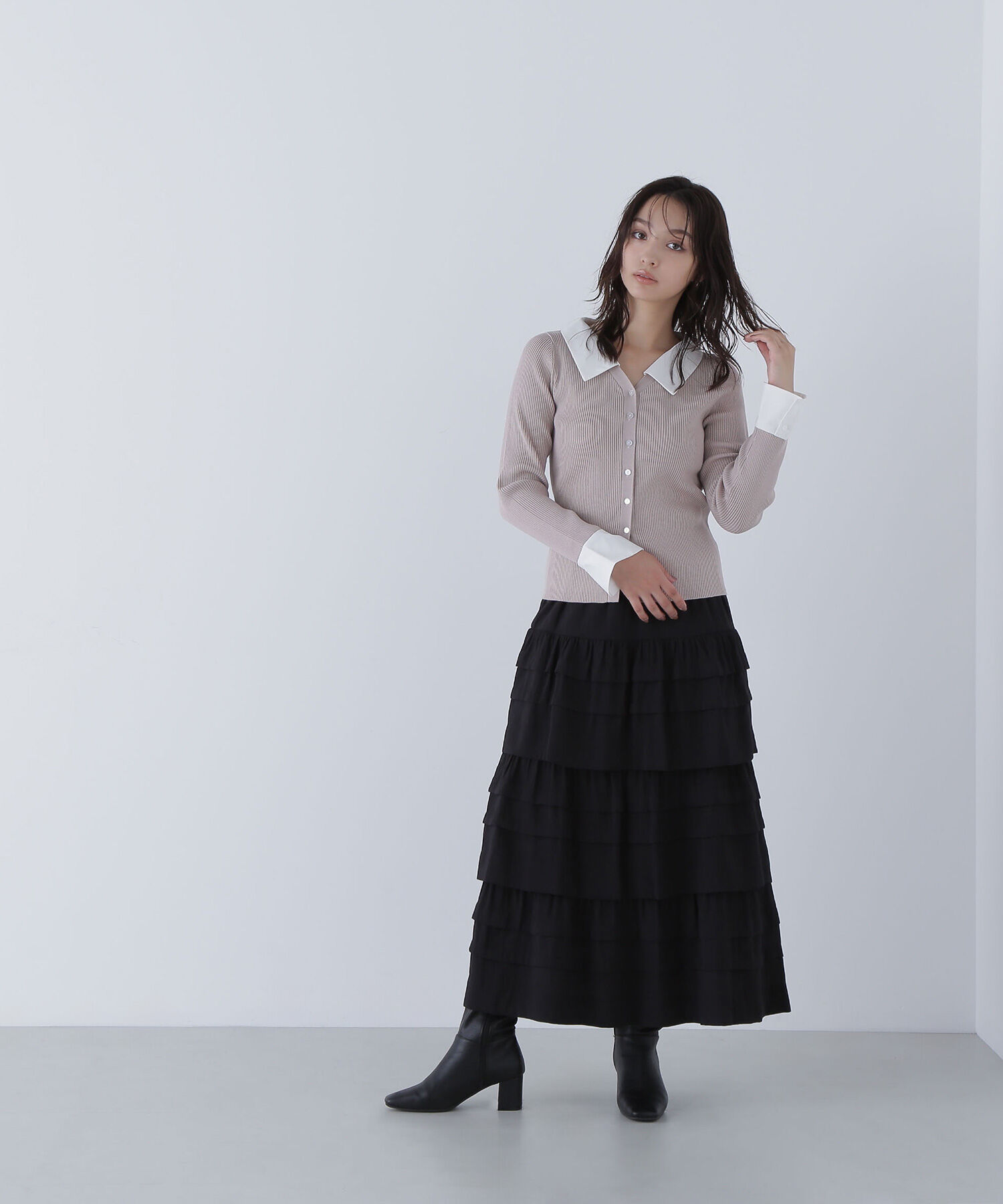  「ミルフィーユティアードスカート」|スカート|
