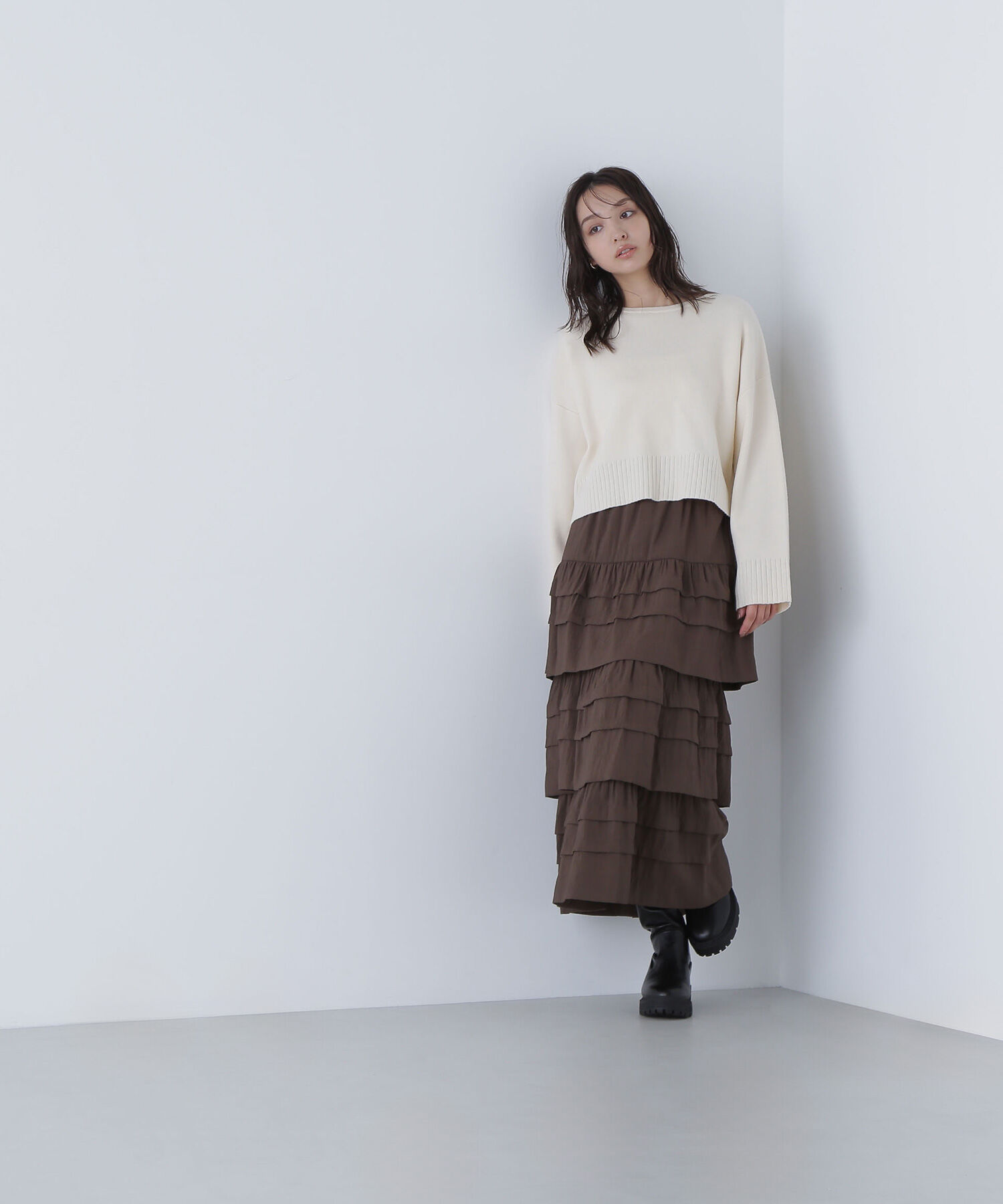  「ミルフィーユティアードスカート」|スカート|