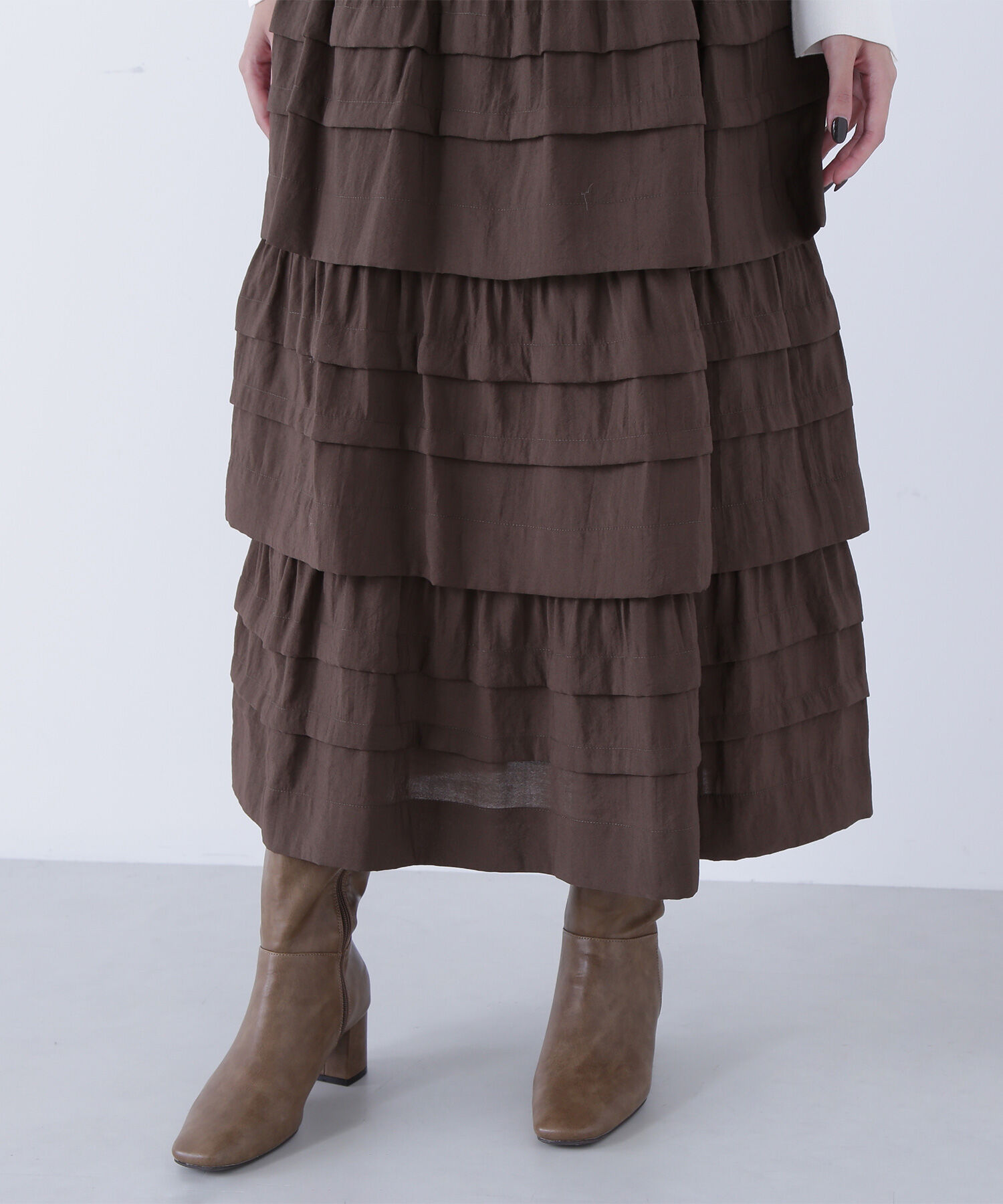  「ミルフィーユティアードスカート」|スカート|